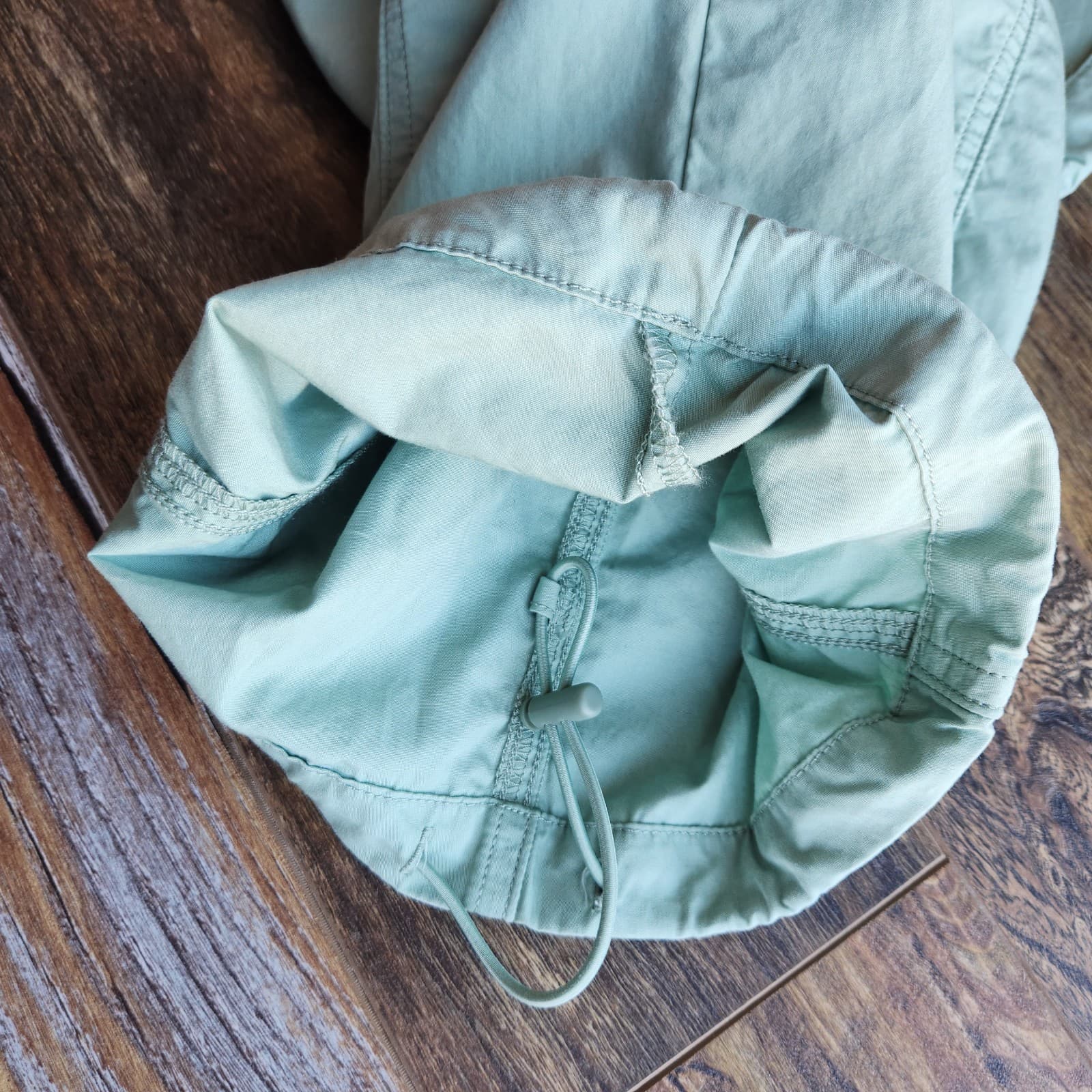 NEW Levi's Not For Resale Convertible Cargo Pants Belt-Buckle Cotton Green Sz.27 - Thumbnail 15