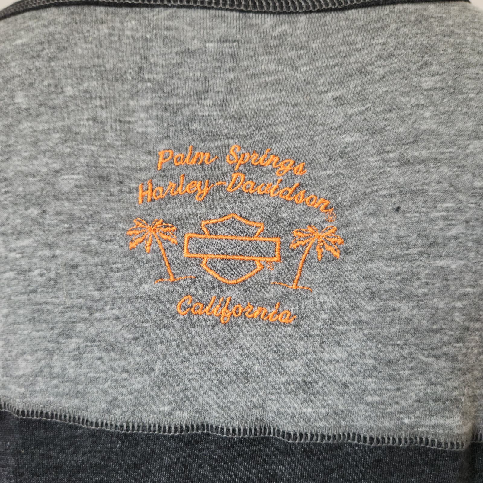 NWoT Harley-Davidson Palm Spring Graphic Long Sleeve T-Shirt Black Gray Womens L - Thumbnail 7