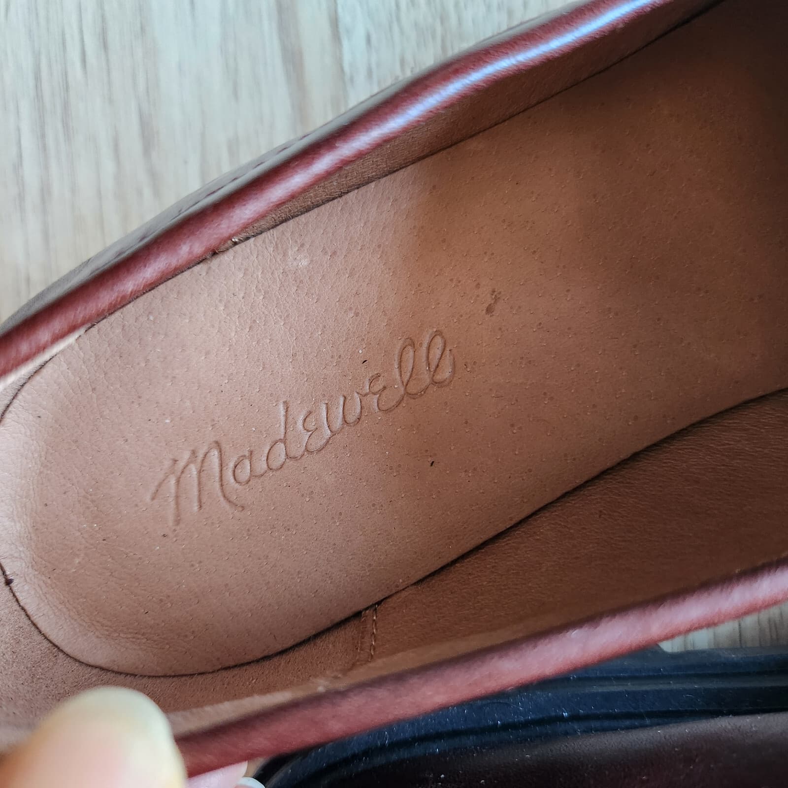 NWoB Madewell $158 The Bradley Chunky Lugsole Leather Loafer Cherry Wood US10.5 - Thumbnail 10