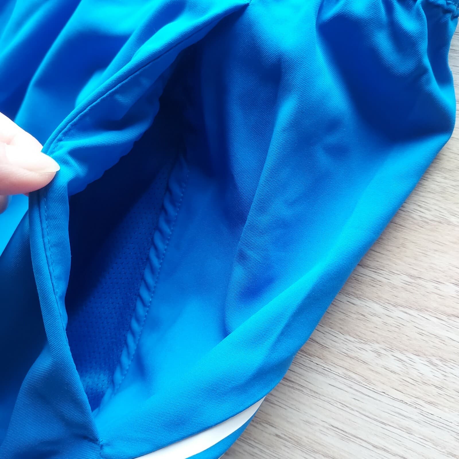 Nike Dri-Fit Activewear Shorts Drawstring Pocket Elastic Waist Blue Men Sz.L - Thumbnail 2
