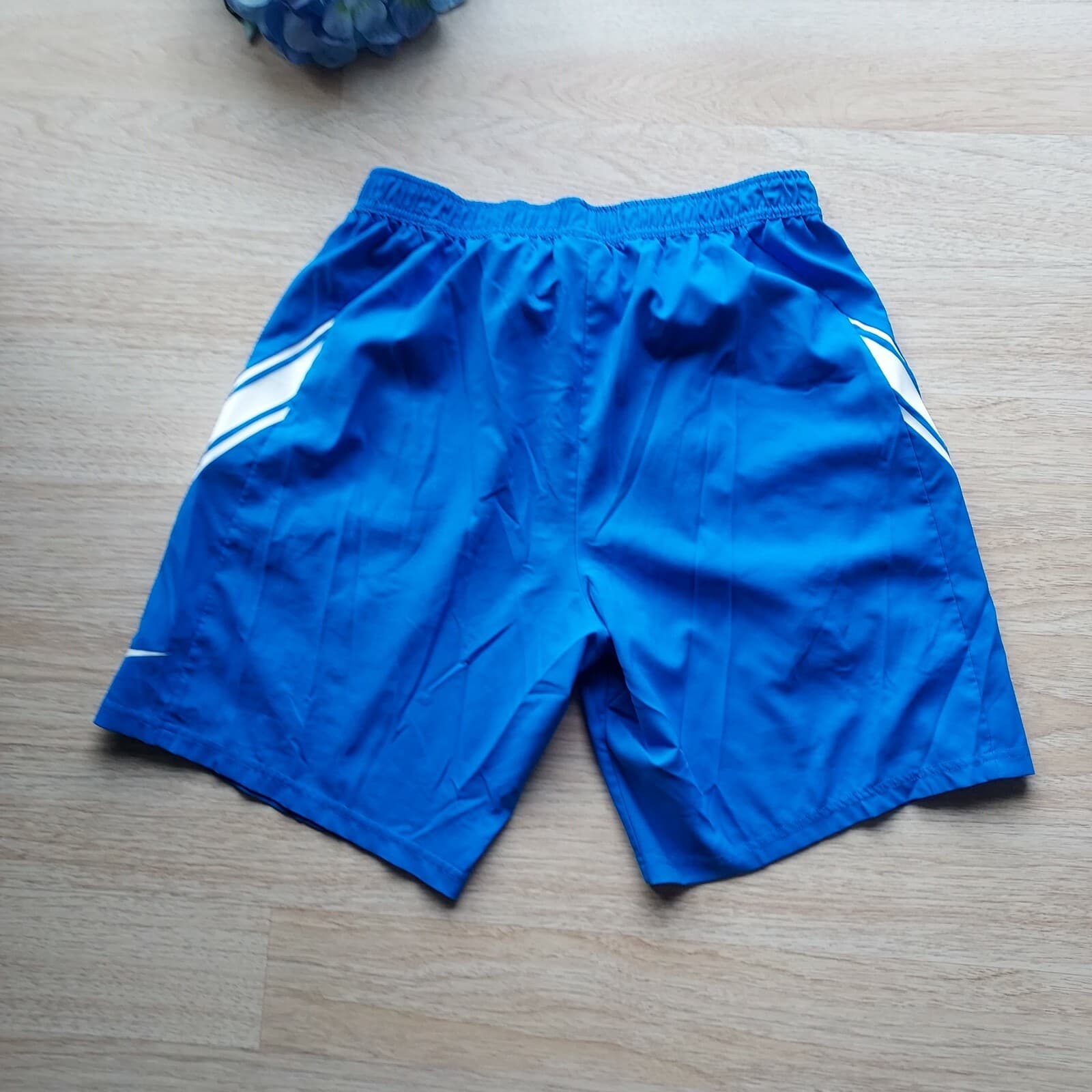 Nike Dri-Fit Activewear Shorts Drawstring Pocket Elastic Waist Blue Men Sz.L - Thumbnail 4