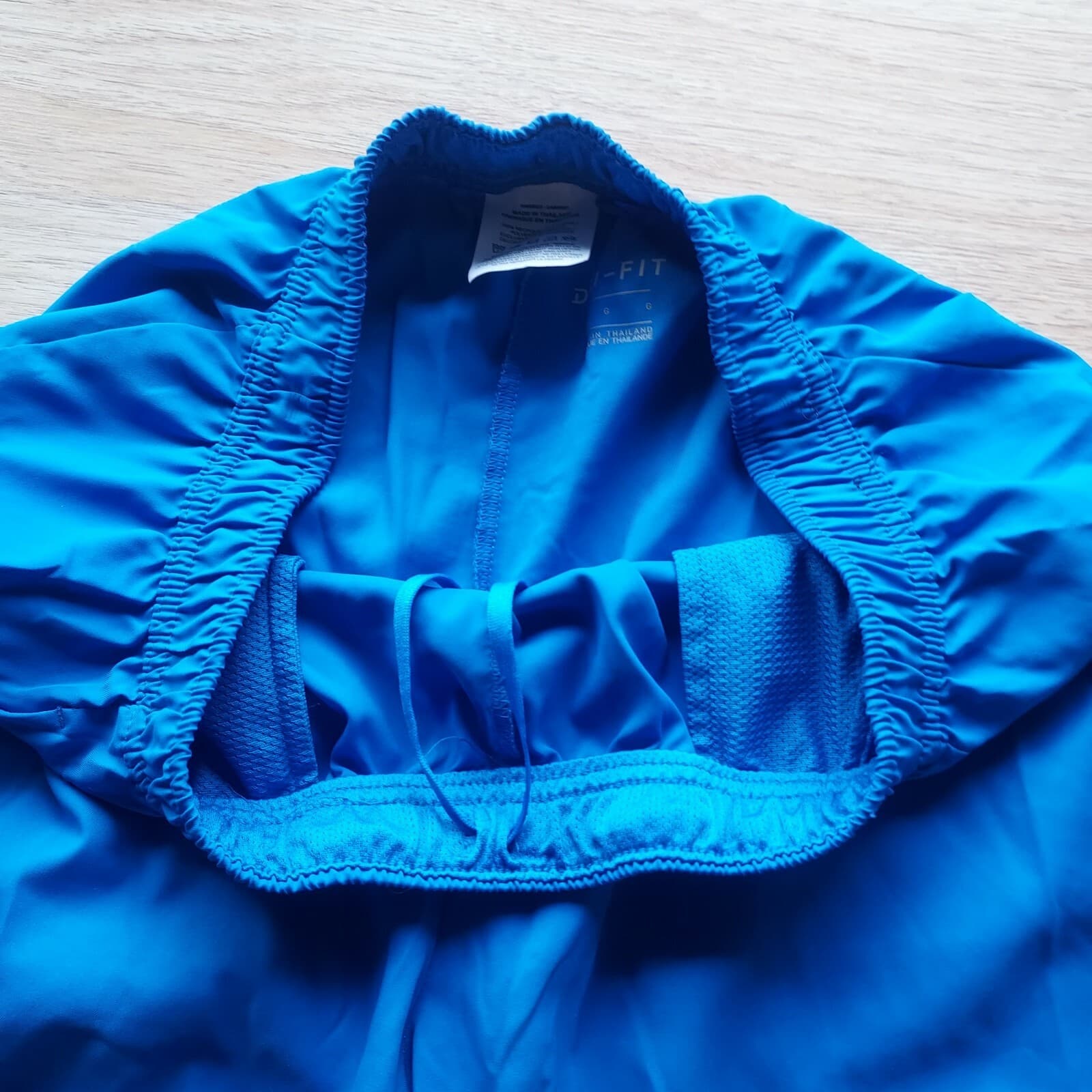 Nike Dri-Fit Activewear Shorts Drawstring Pocket Elastic Waist Blue Men Sz.L - Thumbnail 5