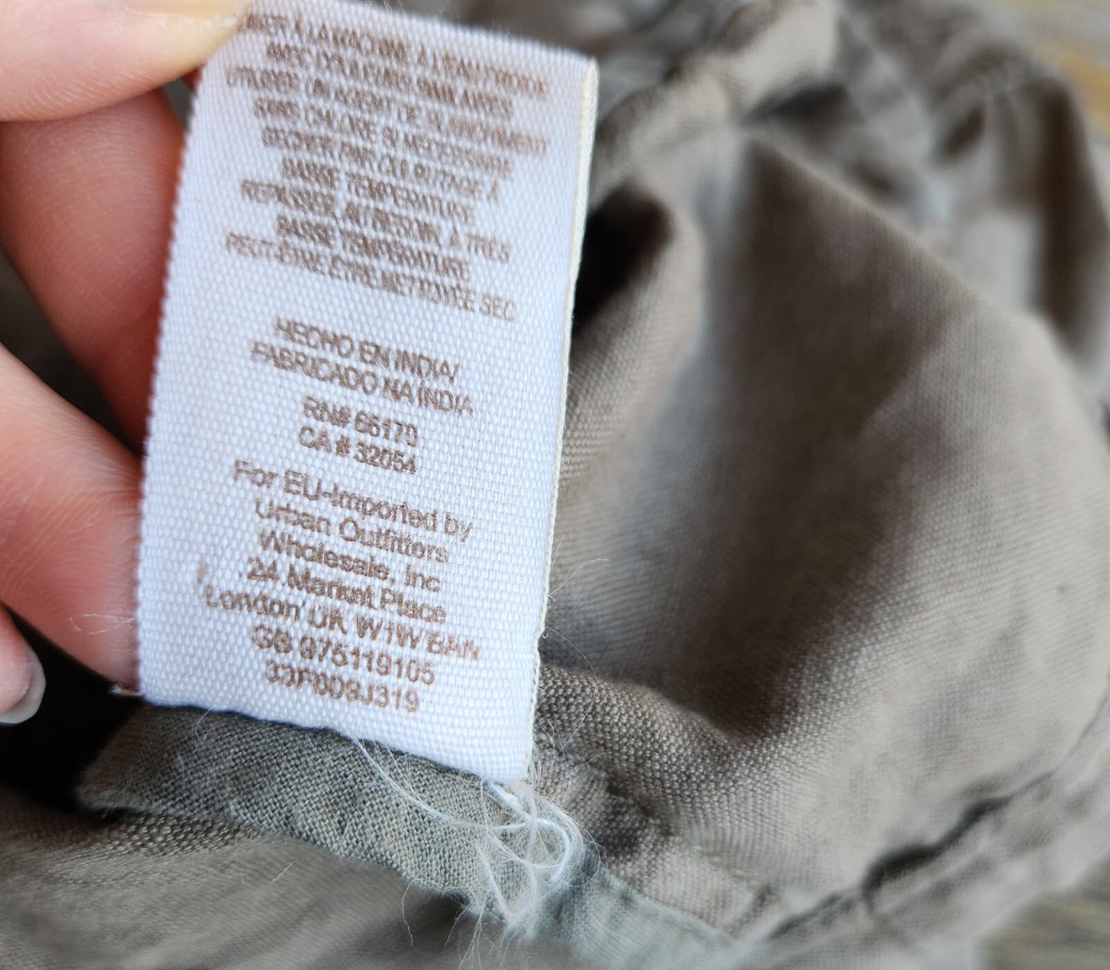 Free People Linen Blend Eyelet Embroidered Crop Biker Jacket Zip Green Womens 10 - Thumbnail 16