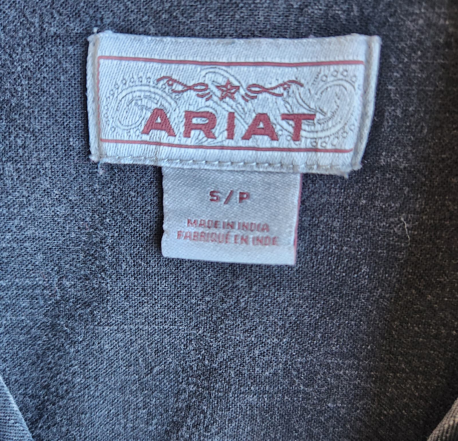 Ariat Embroidered Saloon Trucker jacket Long Sleeve Pocket Button Black Womens S - Thumbnail 12