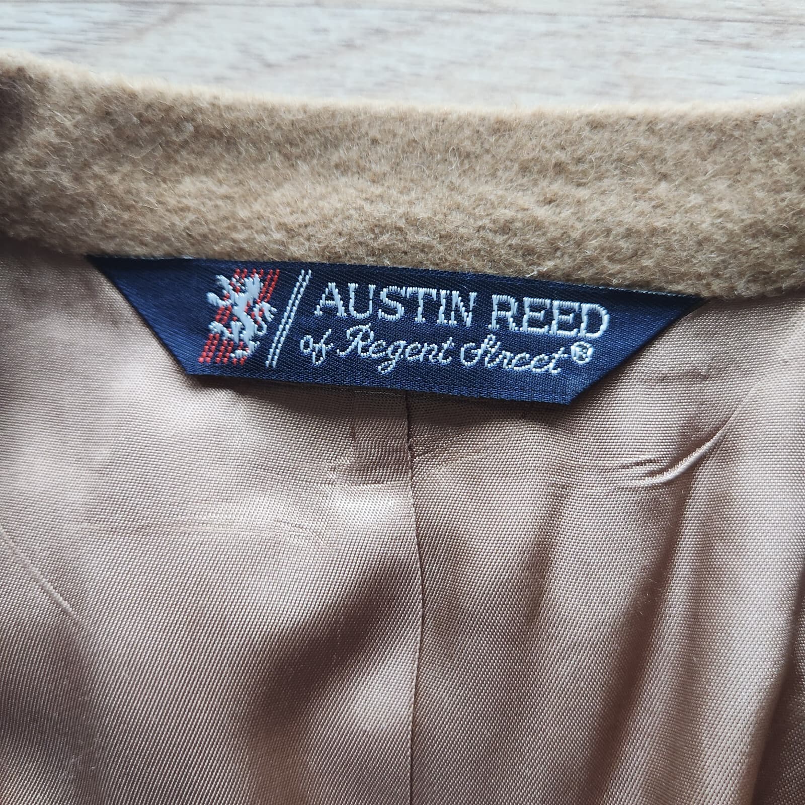 Vintage Austin Reed of Regent Street Camel Hair Blazer Sport Coat Men's Bust 38" - Thumbnail 7