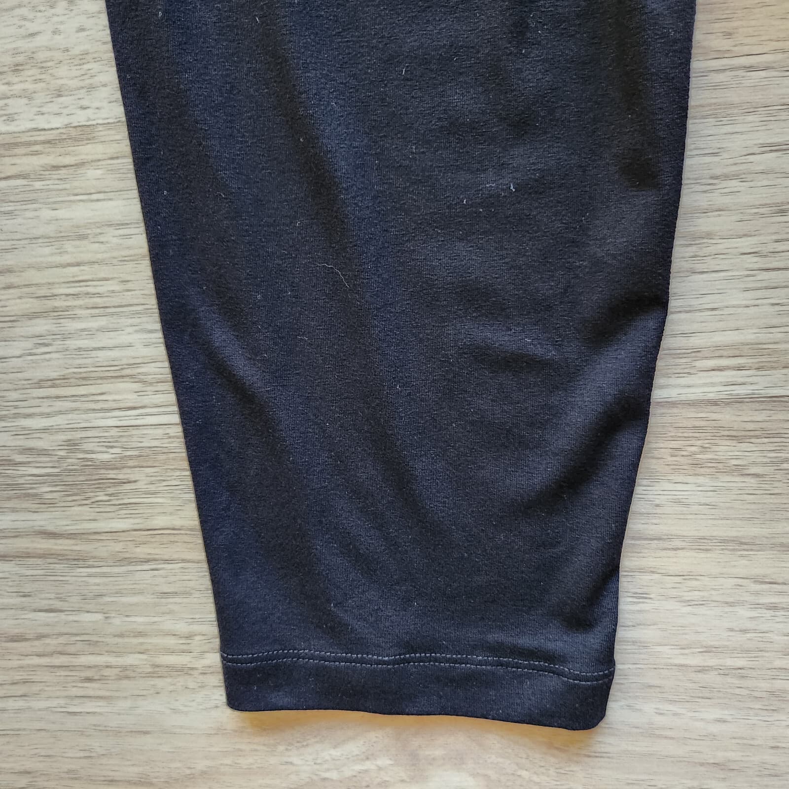 EILEEN FISHER Knit Slim Leg Ankle Pants Elastic Waist Pull-On Pocket Black Sz.M - Thumbnail 4