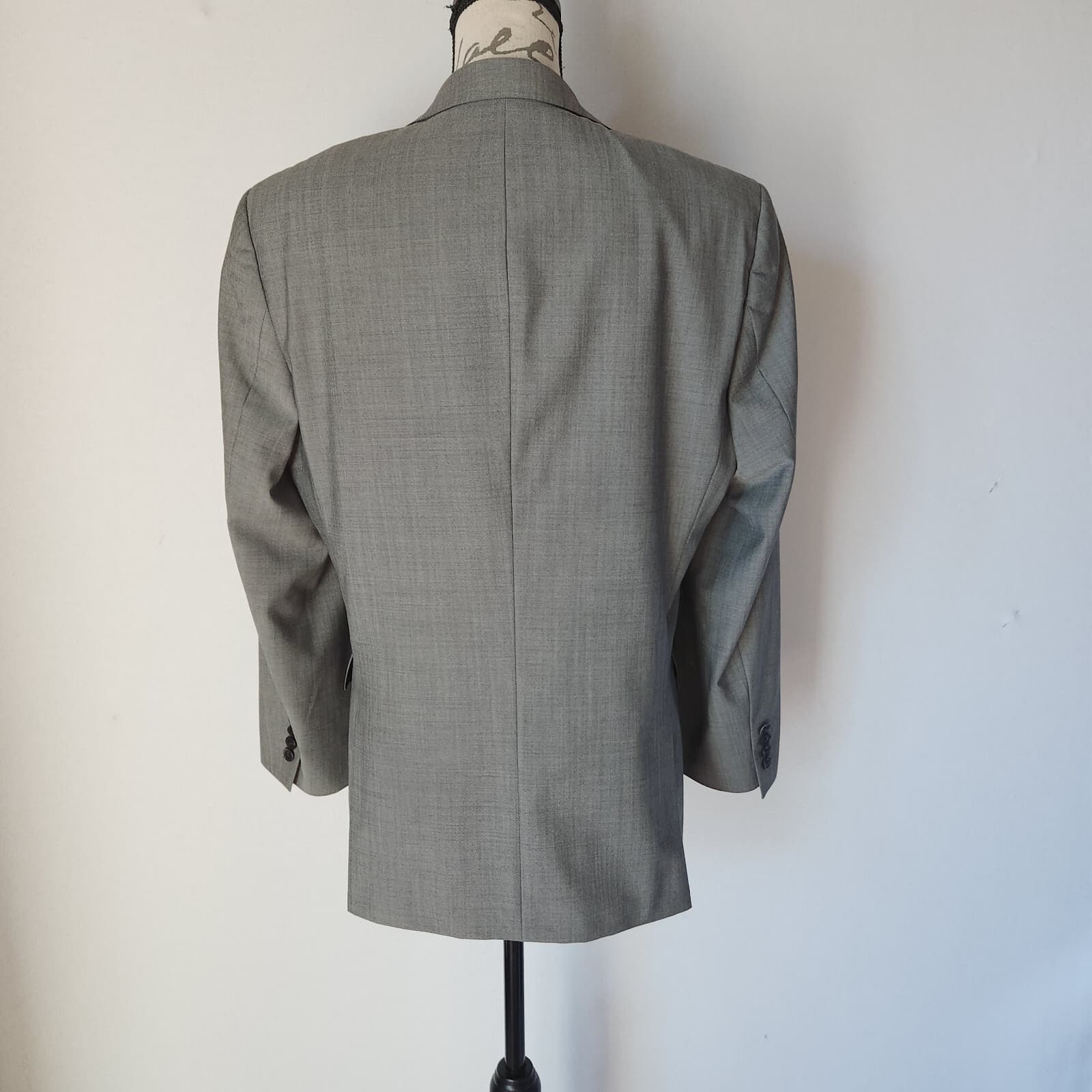 Hugo Boss Super 110 Reda Blazer Two Button Slim-Fit 100% Wool Grey Men's 40S - Thumbnail 6