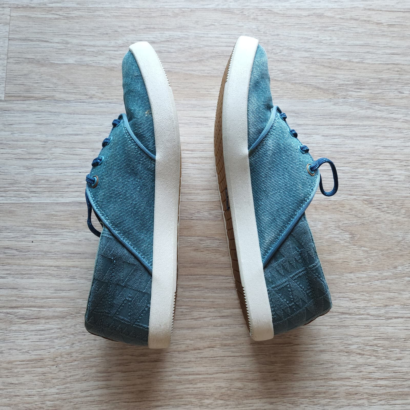 Teva Willow Lace Up Canvas Fashion Sneakers Green-Blue Women US6.5 - Thumbnail 8