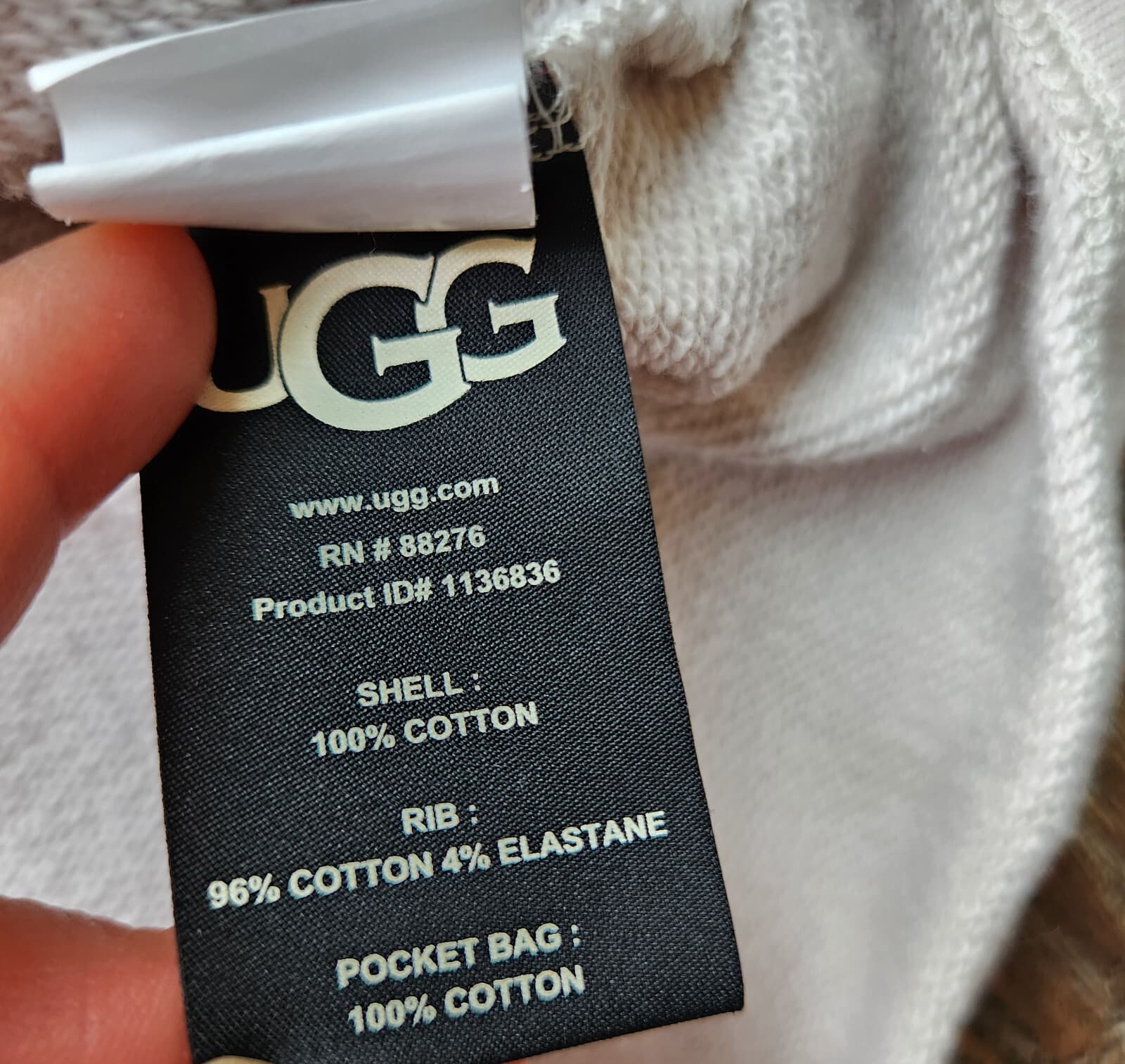 UGG Anisha Mini Dress Short Sleeve Waist-Bungee Cord Terry Knit Beige Bust 44"/L - Thumbnail 14