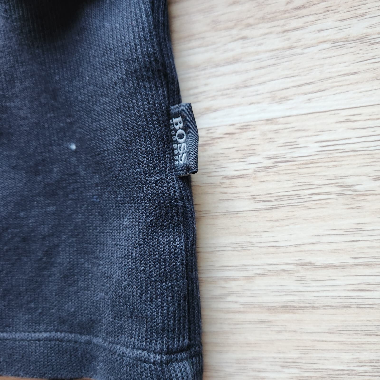 Hugo Boss Piceno Quarter Zip Henley Sweater Pullover Long Sleeve Black Men's XL - Thumbnail 6