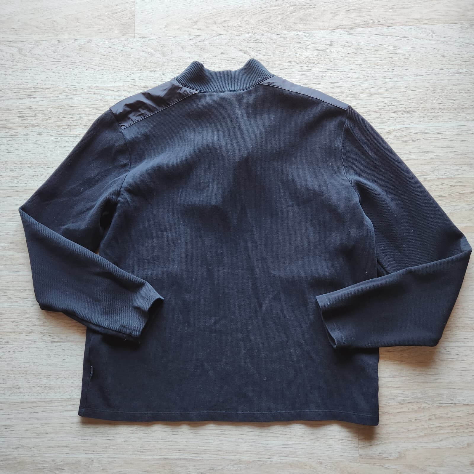 Hugo Boss Piceno Quarter Zip Henley Sweater Pullover Long Sleeve Black Men's XL - Thumbnail 8