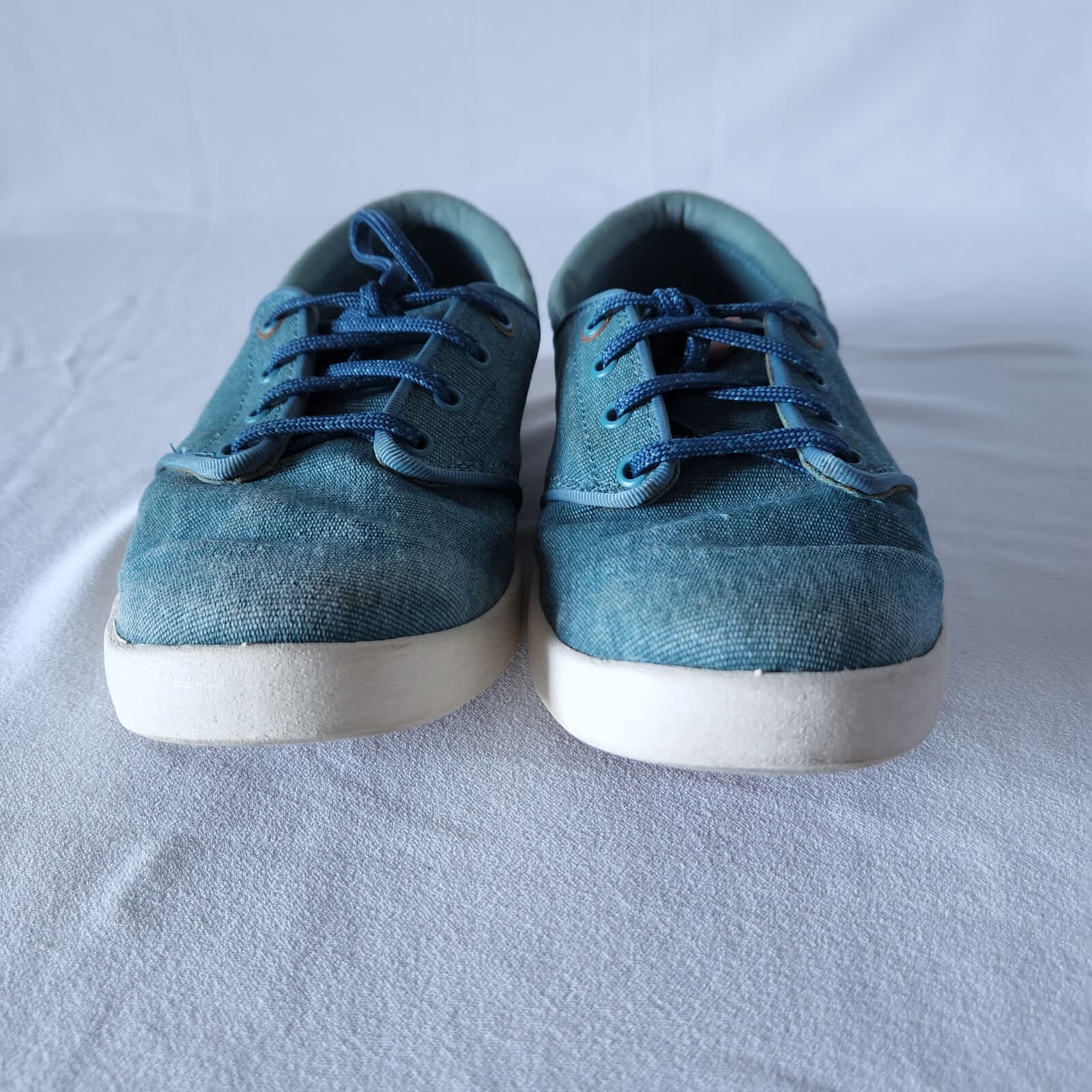 Teva Willow Lace Up Canvas Fashion Sneakers Green-Blue Women US6.5 - Thumbnail 4
