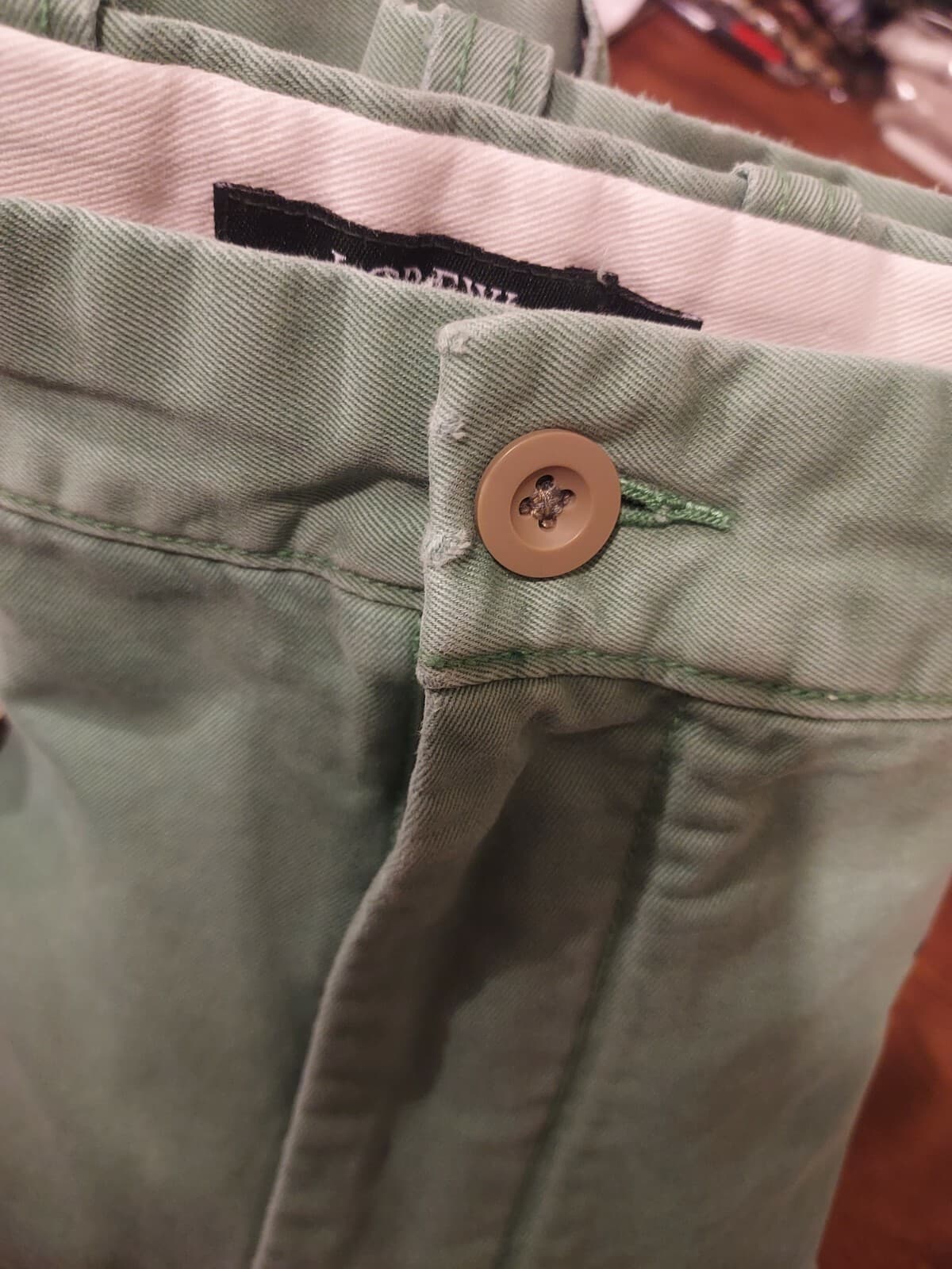 J.Crew Golf-Embroidered Broken-In Chino Shorts Pocket Zip Green Cotton Men 36 - Thumbnail 8