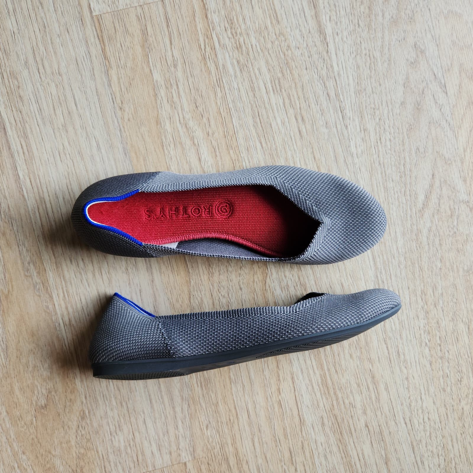 Rothy’s The Flat Round Toe Slip On Ballet Flat Comfort Flexible Gray Sz.US10.5 - Thumbnail 5