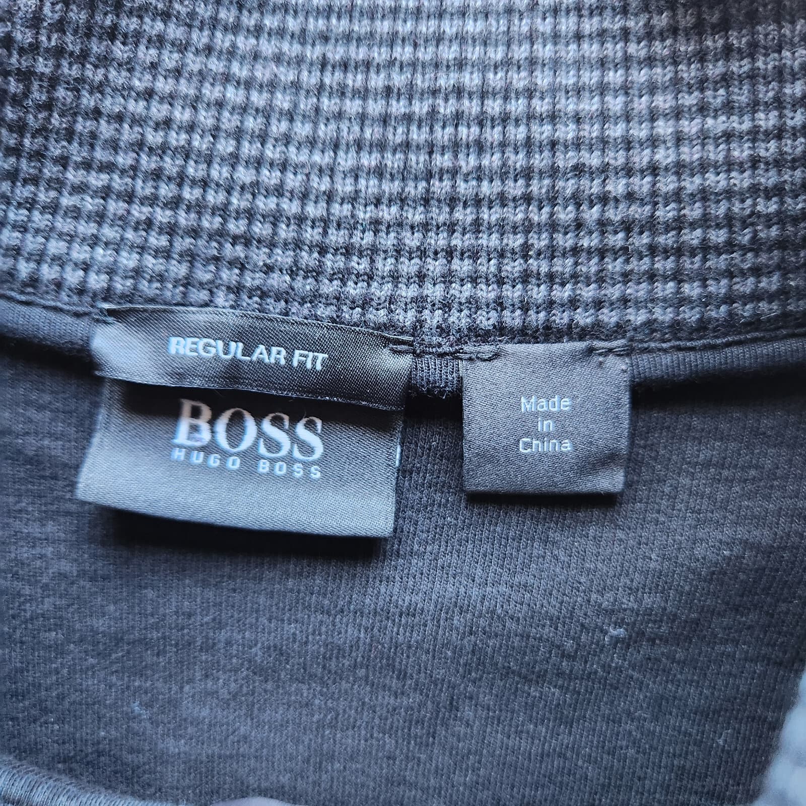 Hugo Boss Piceno Quarter Zip Henley Sweater Pullover Long Sleeve Black Men's XL - Thumbnail 9