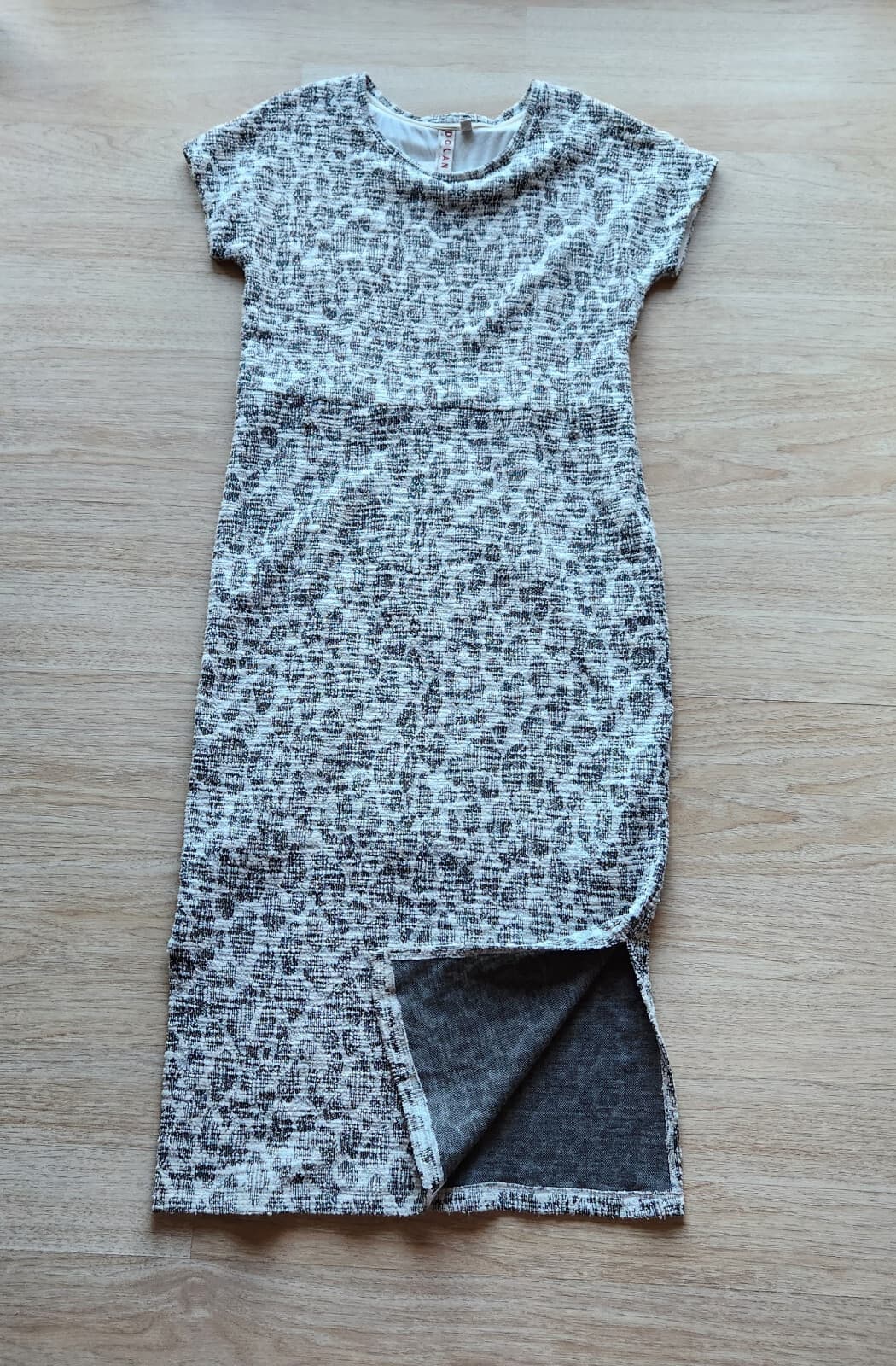 NWT DOLAN Anthropologie Left Coast Taleen Tweed Midi Dress Assorted Sz.L $150 - Thumbnail 5