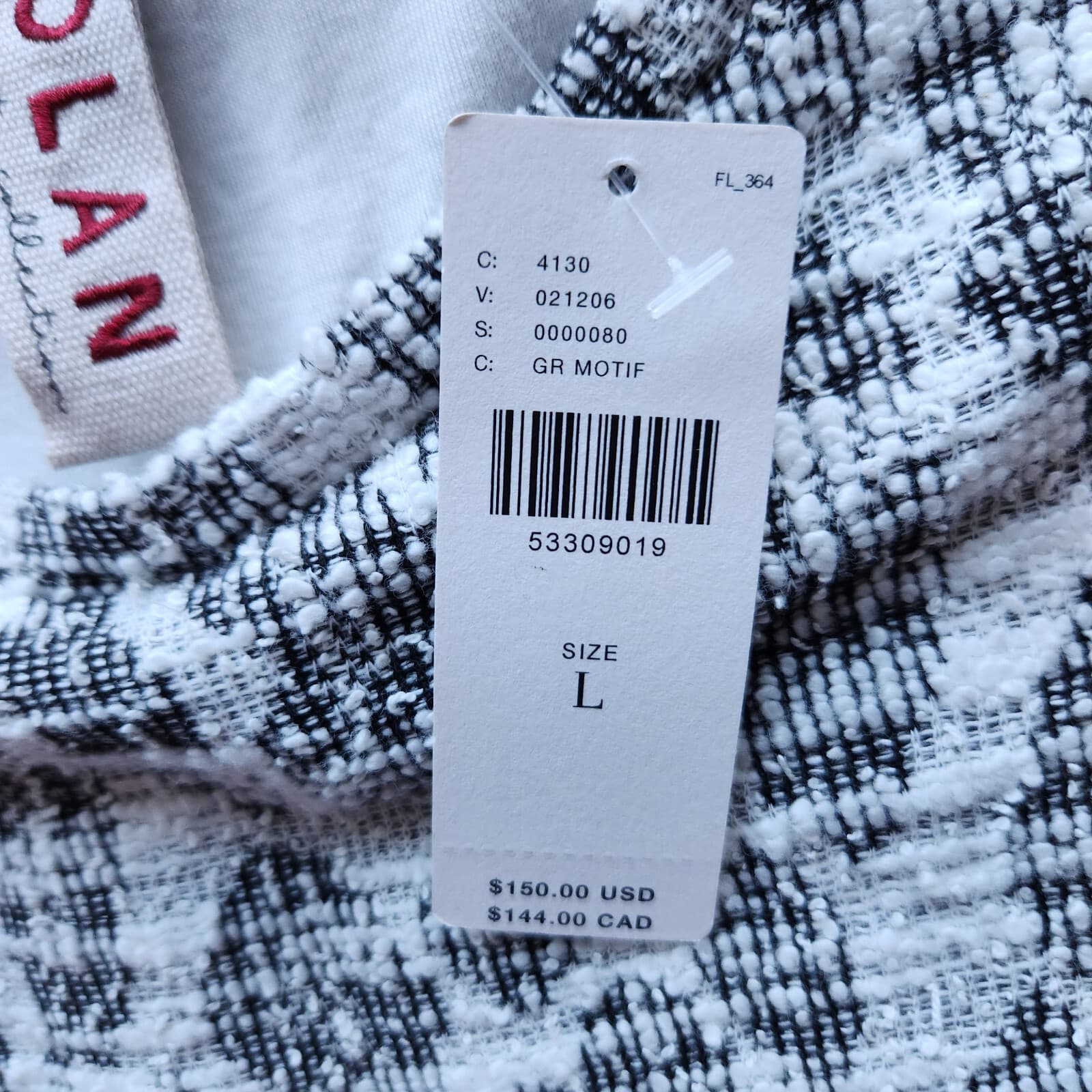 NWT DOLAN Anthropologie Left Coast Taleen Tweed Midi Dress Assorted Sz.L $150 - Thumbnail 12