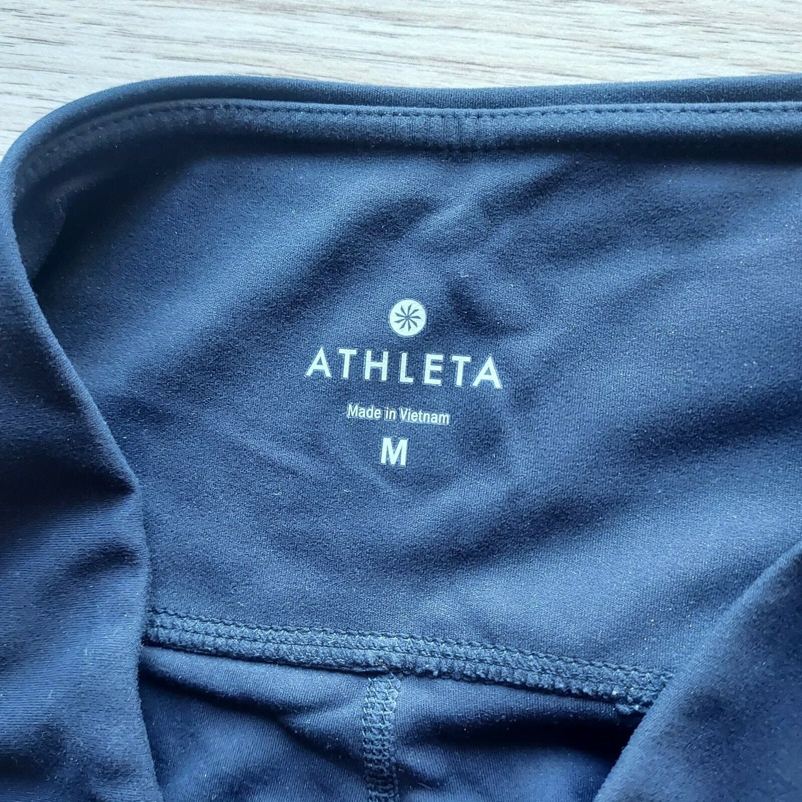 Athleta Salutation 7/8 Tight Activewear Pants Pocket Mix Printed Navy Women Sz.M - Thumbnail 12