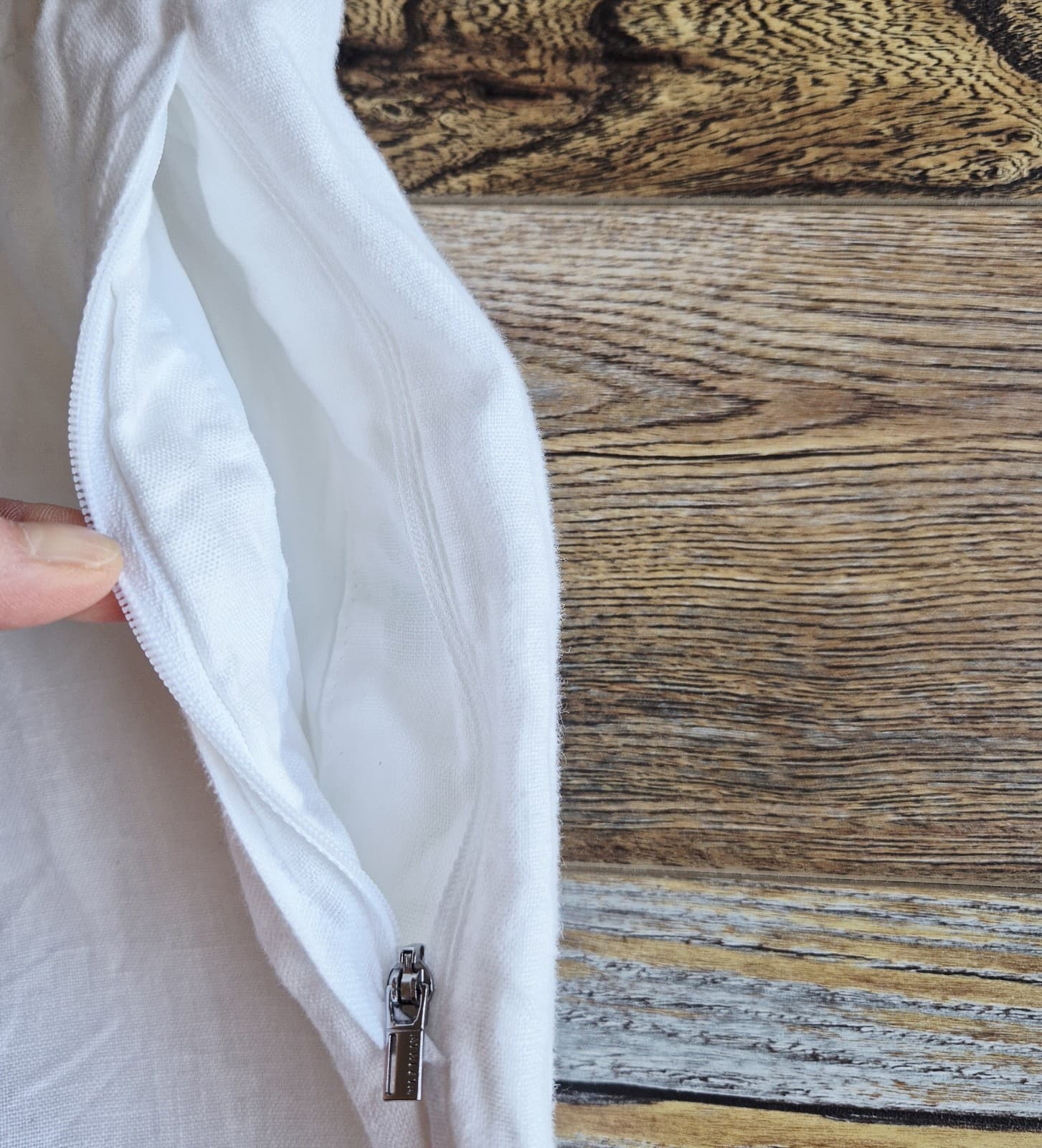 Athleta Retreat High Rise Linen Ankle Pants Elastic Waist Zip-Pocket White Sz.1X - Thumbnail 3