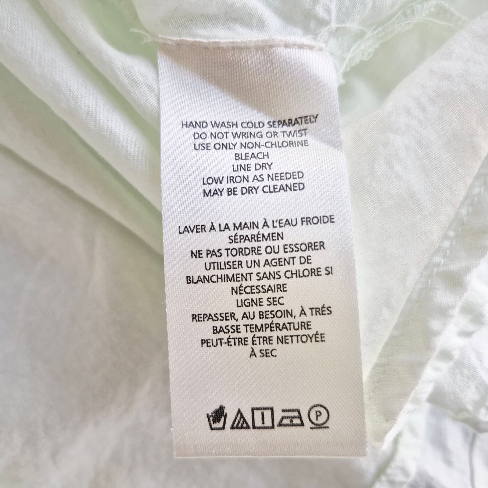 By Anthropologie 100% Linen Godet A-Line Skirt Zip Lined Light Green Women's L - Thumbnail 13