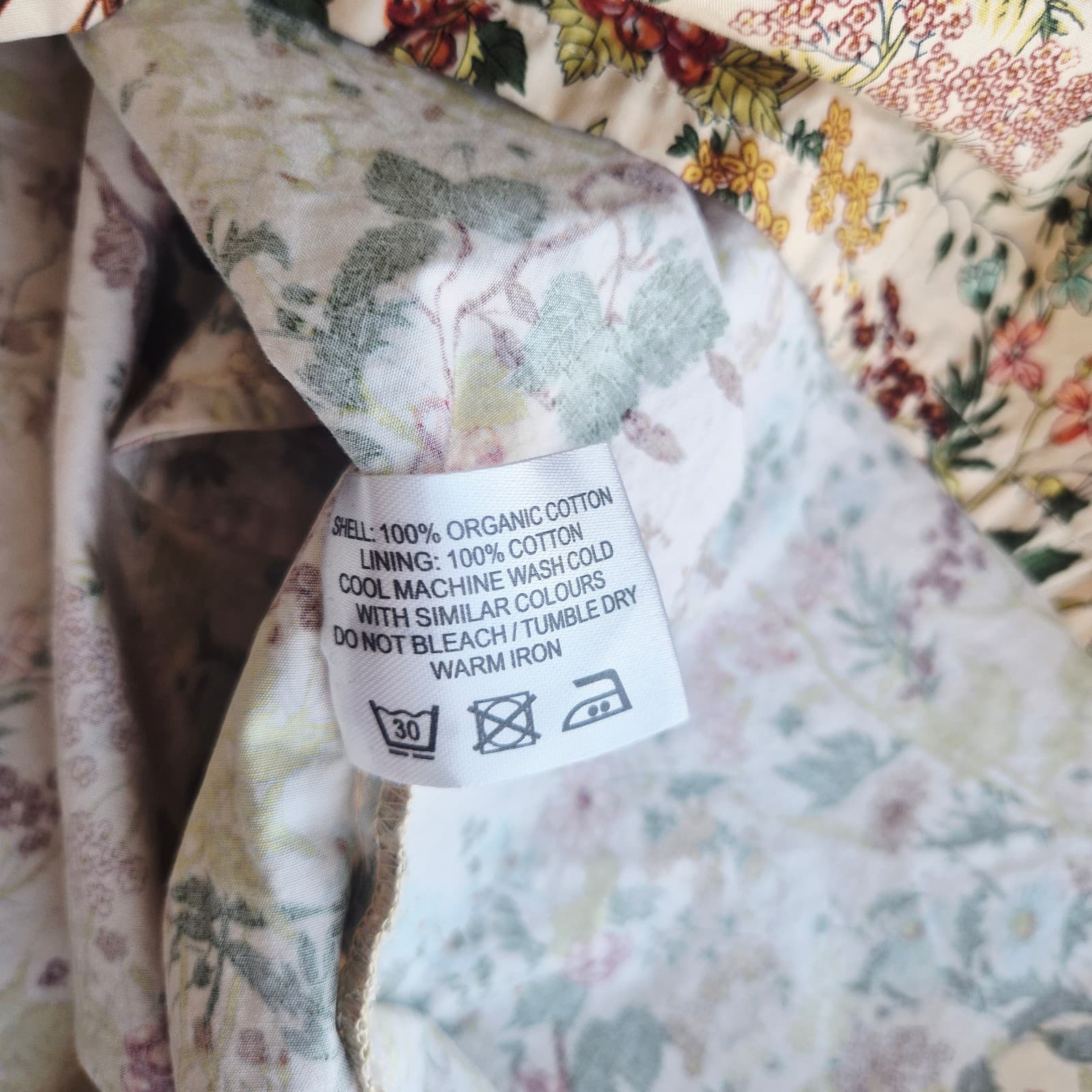 Meadows Daphne Wildflower Babydoll Mini Dress Puff Sleeve Organic Cotton Size 2 - Thumbnail 12