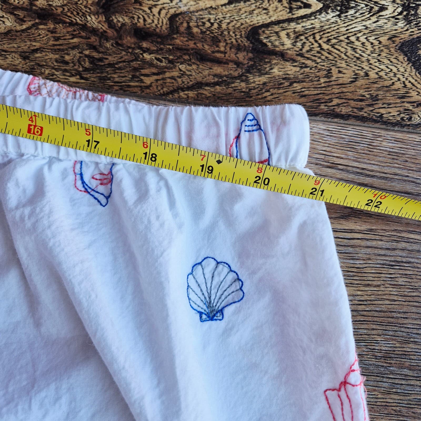 PrintFresh Queen Of The Sea Cami Crop Pant Sleep Pajama Set Embroidered White 2X - Thumbnail 18