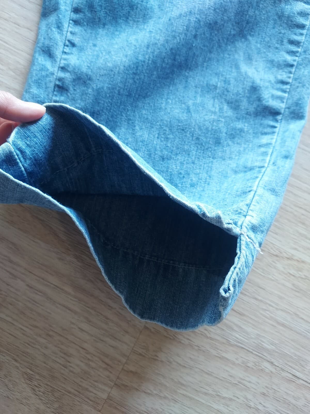 Vintage Levi's Capri Jeans Straight Zip Blue Cotton Women's Waist 30 (10 Mis) - Thumbnail 4