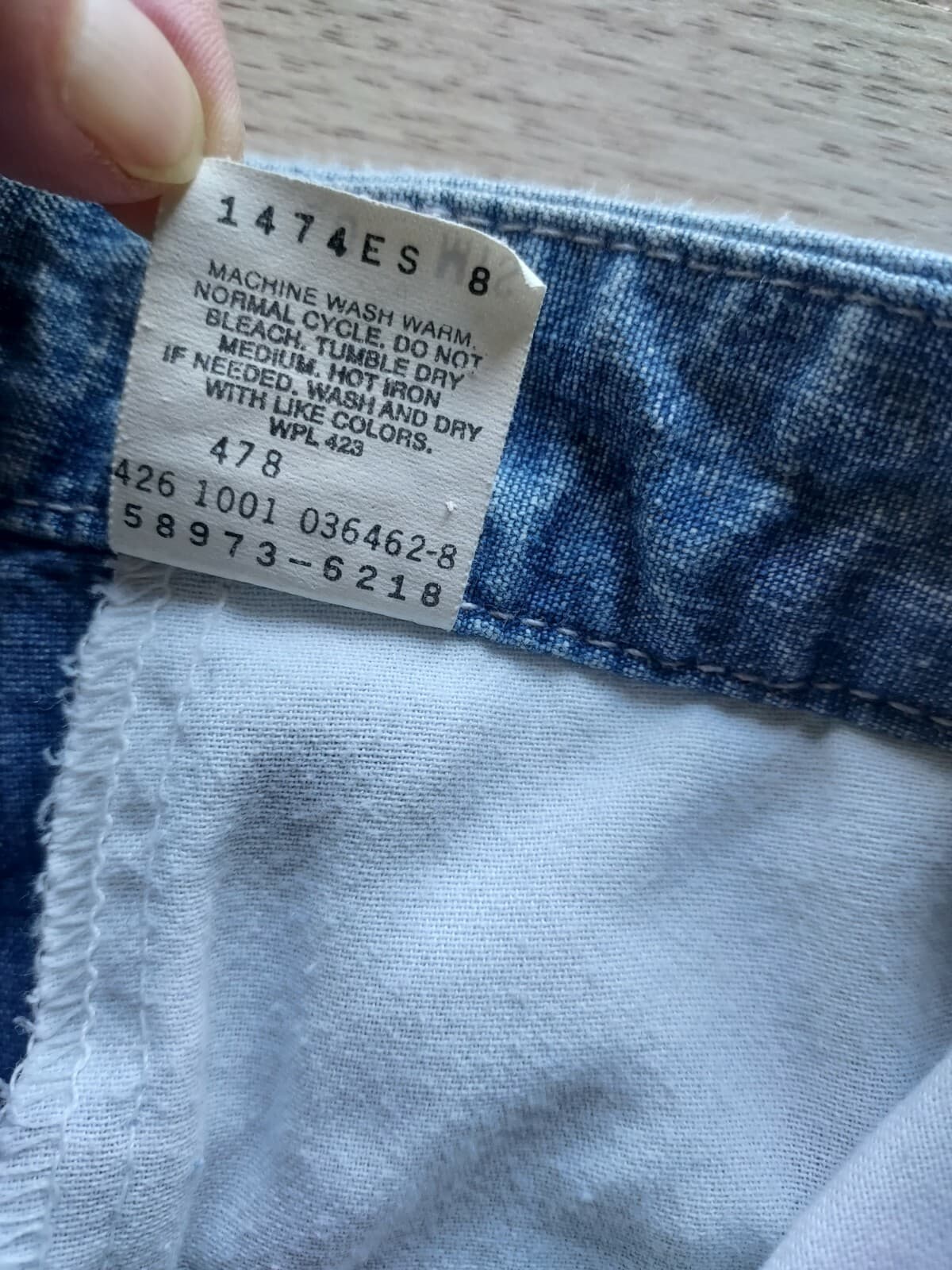 Vintage Levi's Capri Jeans Straight Zip Blue Cotton Women's Waist 30 (10 Mis) - Thumbnail 6