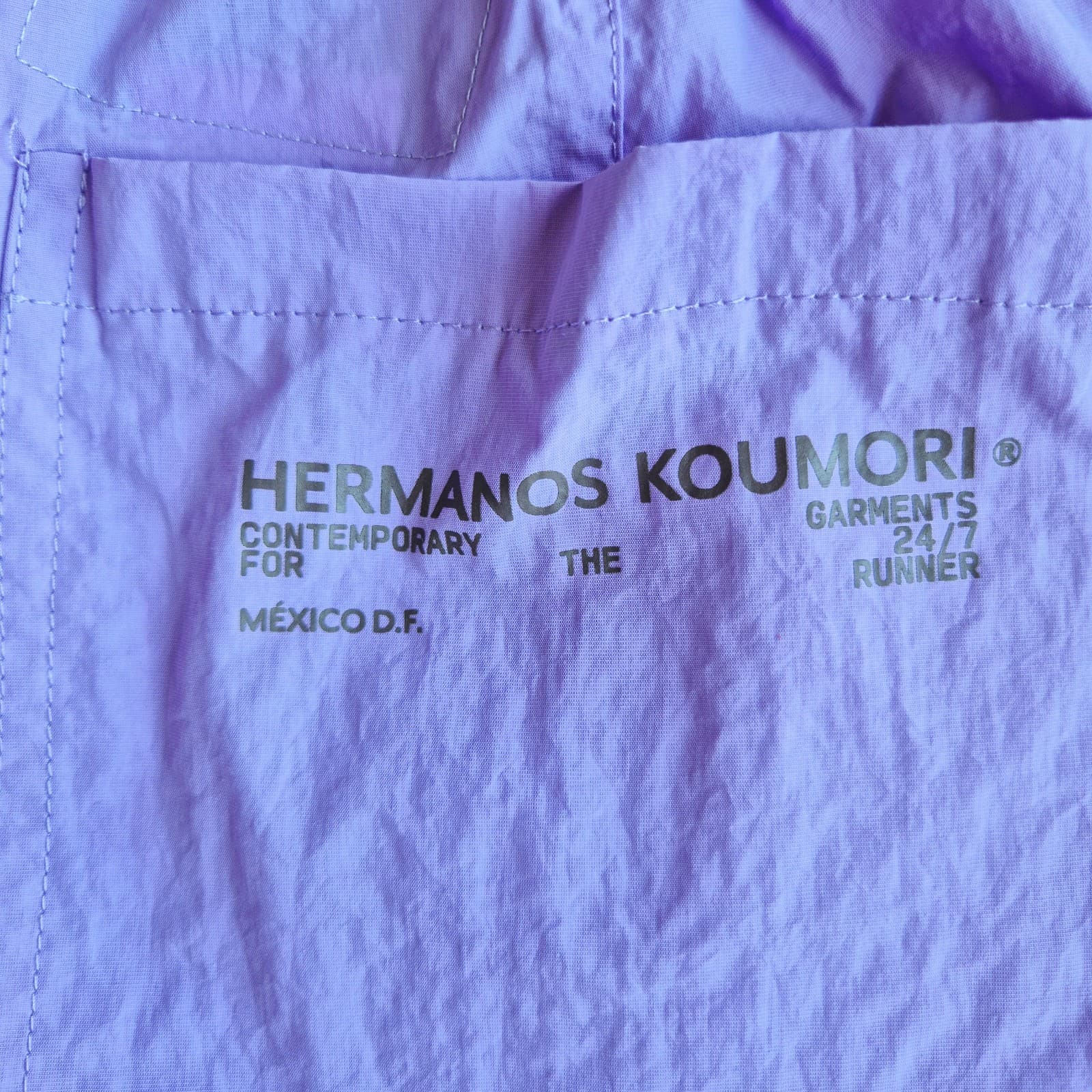 Hermanos Koumori Contemporary 24/7 Runner Pants Straight Zip Purple Women's M - Thumbnail 7
