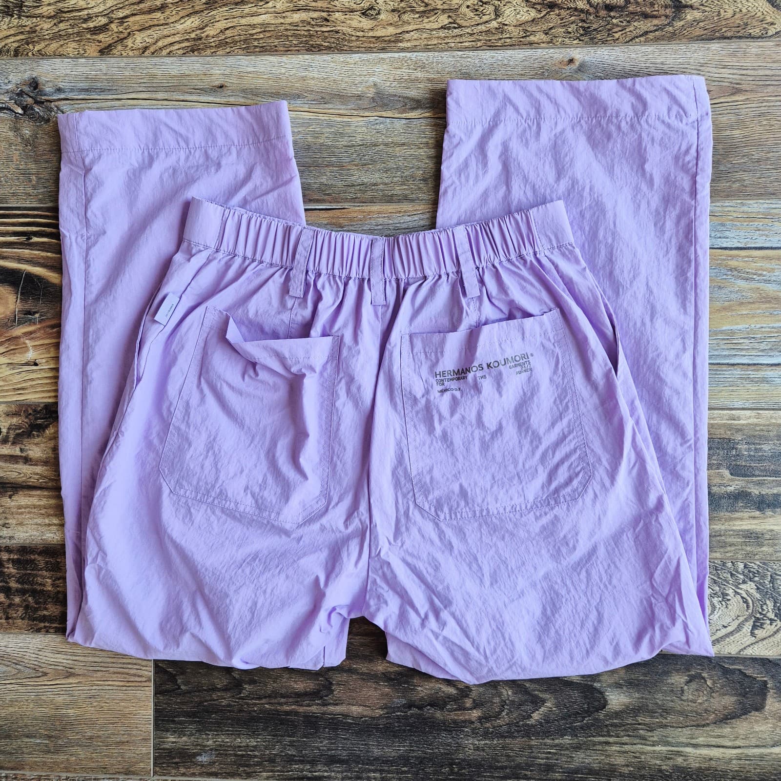 Hermanos Koumori Contemporary 24/7 Runner Pants Straight Zip Purple Women's M - Thumbnail 6
