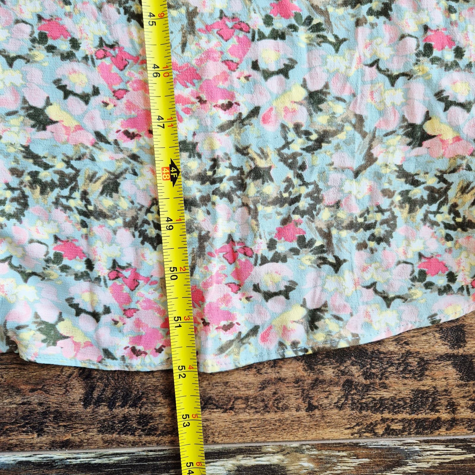 NWT LOFT Floral Button-Front Maxi Shift Dress Cap Sleeve Multicolor Women's 14 - Thumbnail 15