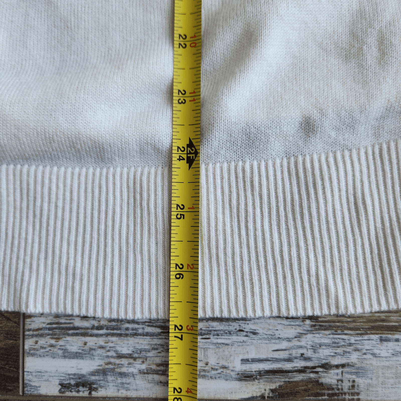 Lululemon Still At Ease Cashmere Blend Sweater Angel Wings Back Yoga Ivory Sz.6 - Thumbnail 15