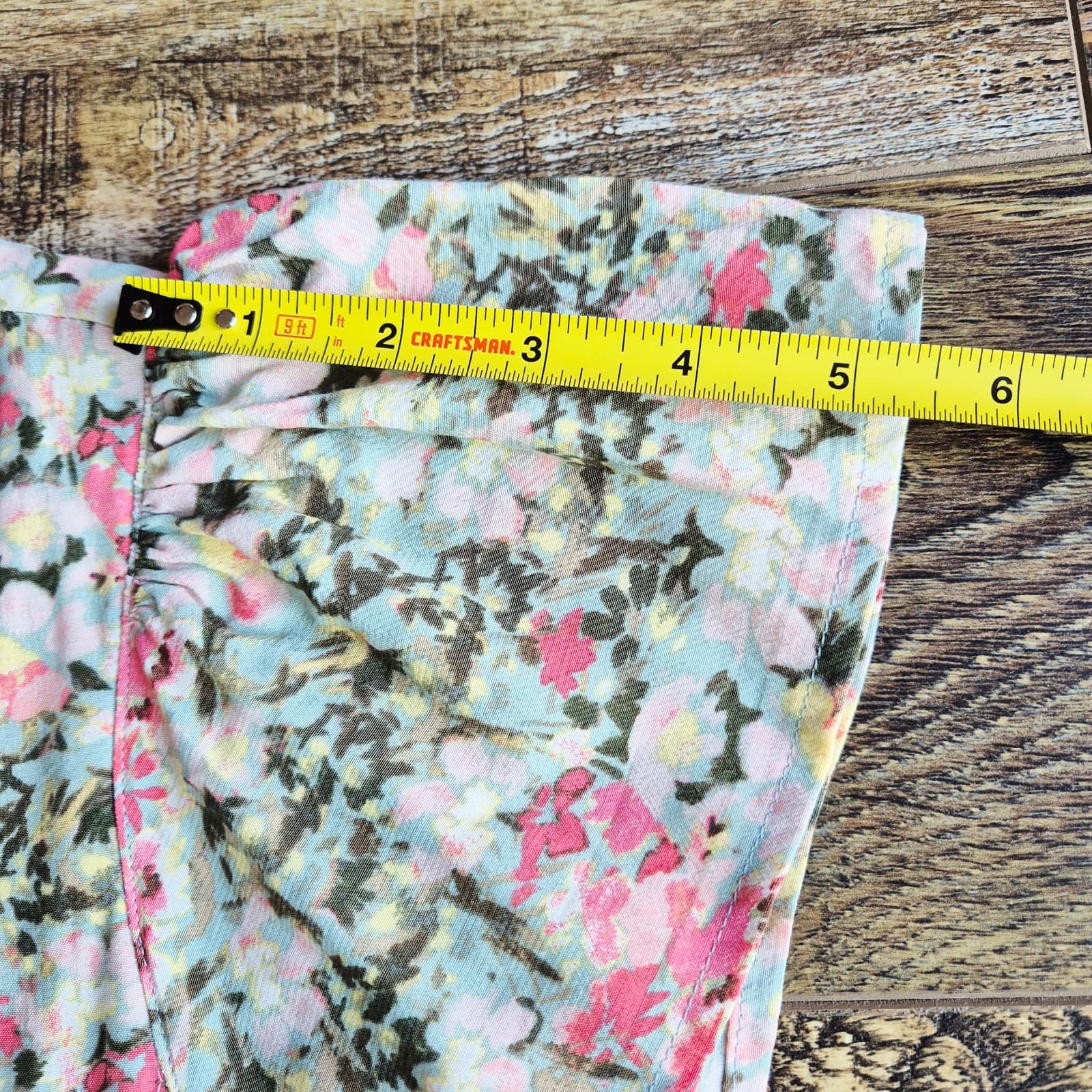 NWT LOFT Floral Button-Front Maxi Shift Dress Cap Sleeve Multicolor Women's 14 - Thumbnail 13