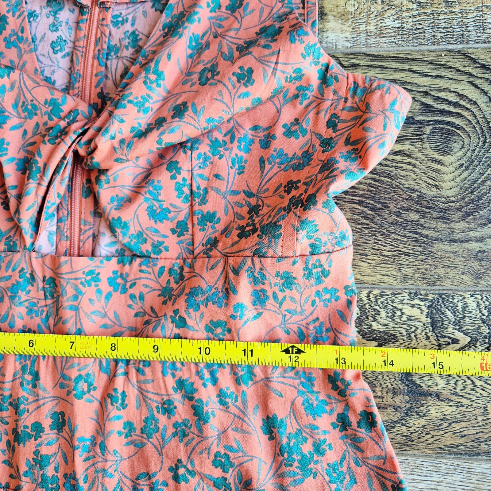 NWT Madewell Stephanie Floral Twist-Front Fit-Flare Midi Dress Sleeveless Sz.00 - Thumbnail 11
