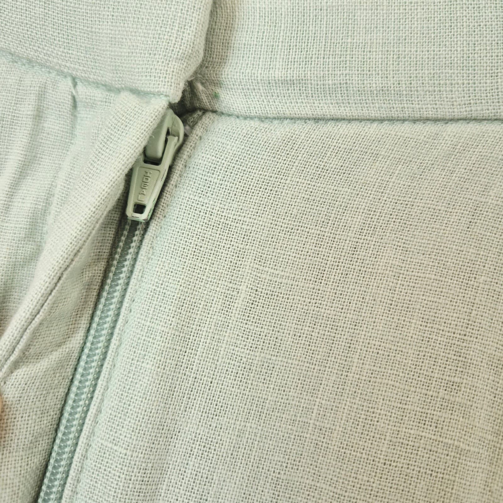 NWoT Abercrombie & Fitch Linen-Blend Tailored Wide Leg Pleated Pants Green Sz.XS - Thumbnail 5