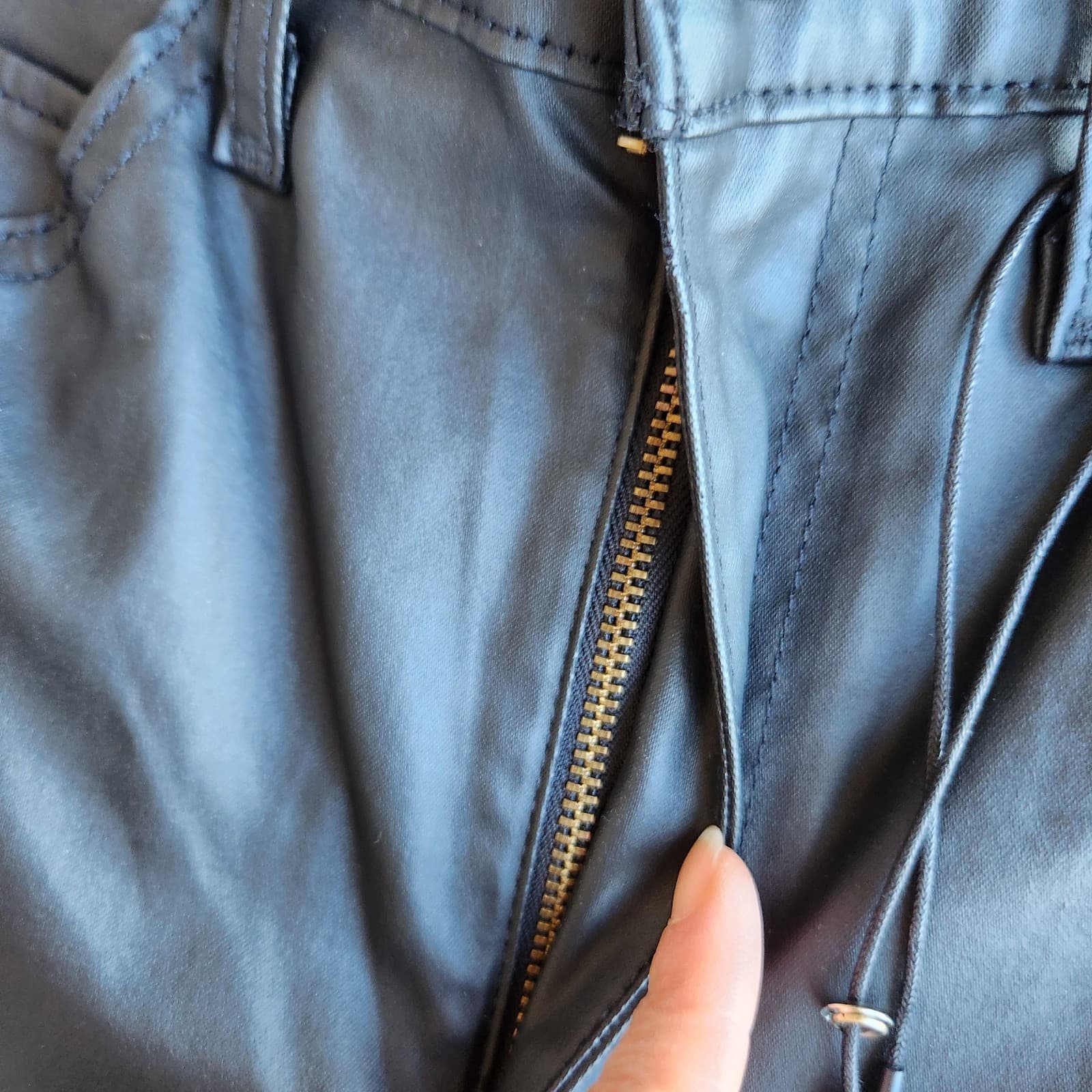 NEW Levi's Premium "E" Sample Not For Resale Highway Skinny Jeans Coat Black 27 - Thumbnail 6