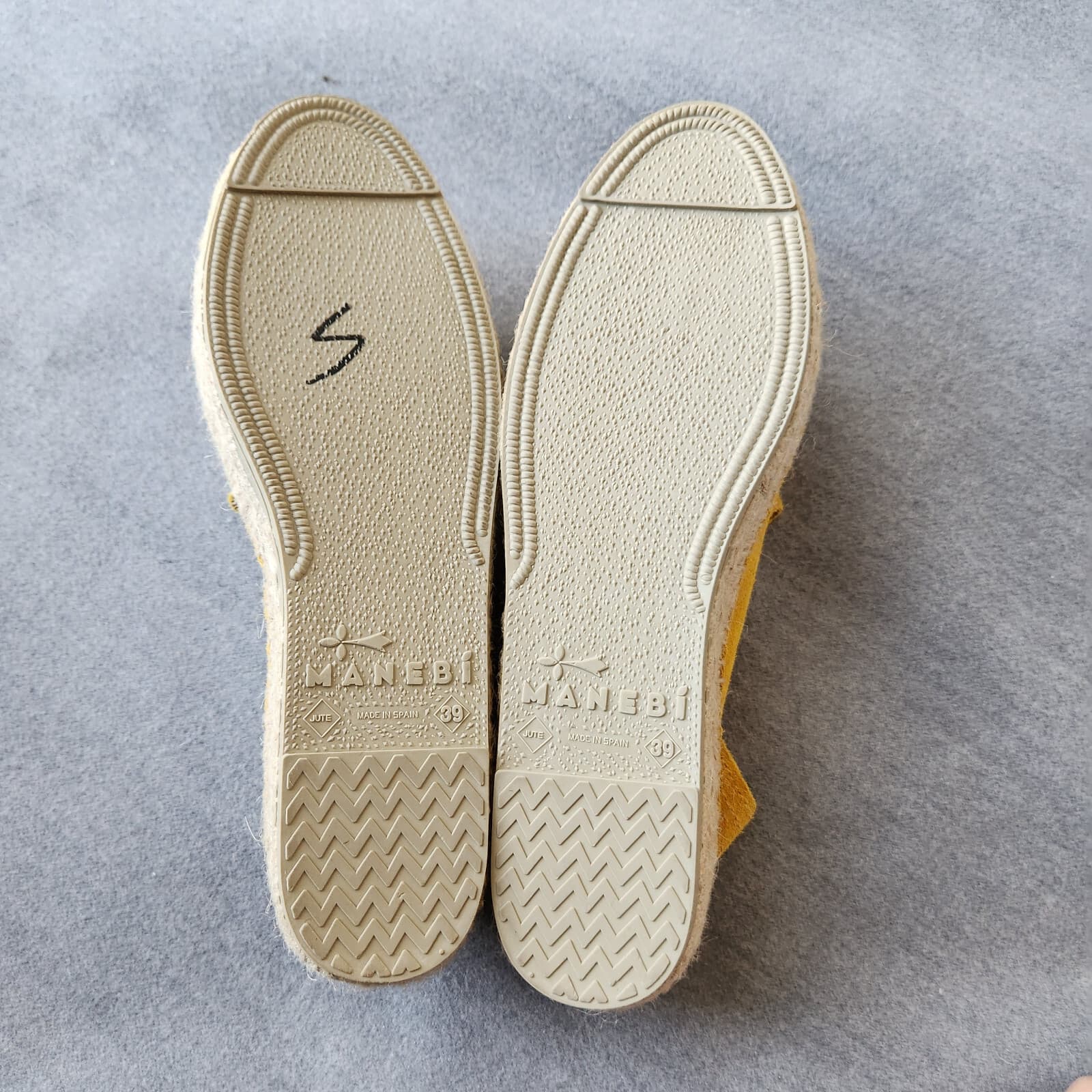 MANEBI $155 Hamptons Suede Jute Double Sole Espadrilles Slip-On Shoe Yellow EU39 - Thumbnail 11
