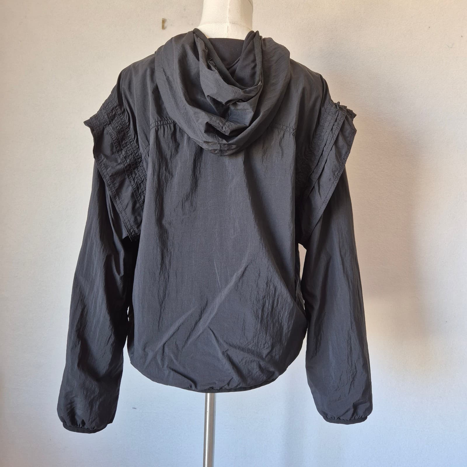 Free People Movement Hooded Lightweight Anorak Jacket Pullover Black Women's XS - Thumbnail 6
