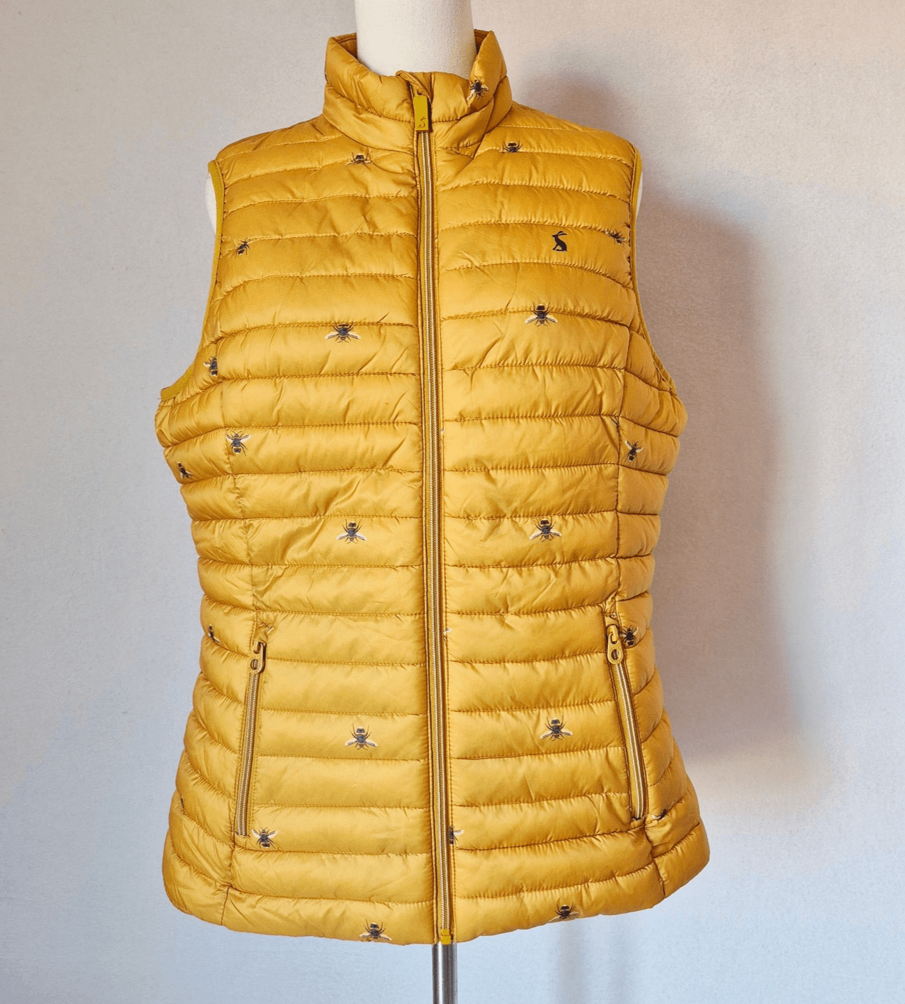 JOULES Goldbee Snug Gilet Puffer Vest Water Resistant Packable Pocket Women's 10