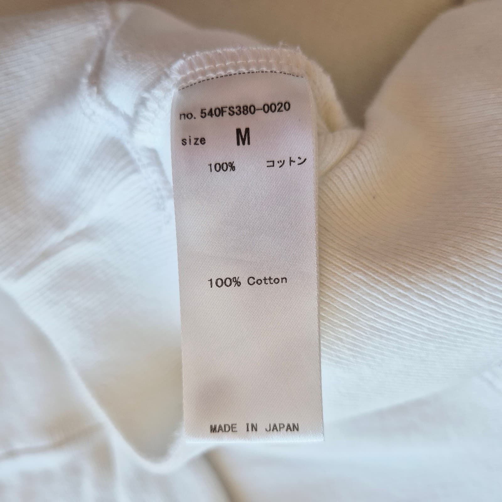 MOUSSY VINTAGE Made in Japan Boxy V-Neck Sweater Cotton Knit White Women's M - Thumbnail 8