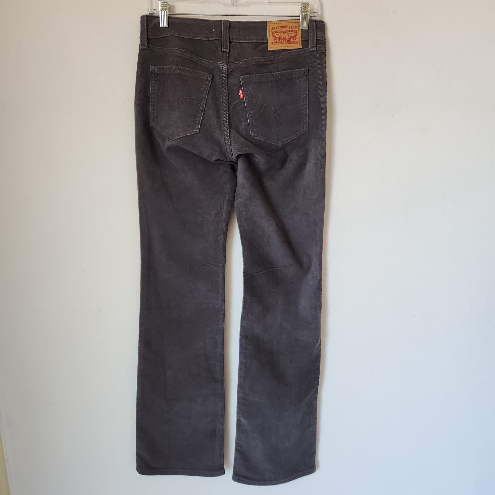 NEW Levi's Sample Not For Resale Superlow Bootcut Corduroy Jeans Charcoal Sz.27 - Thumbnail 3
