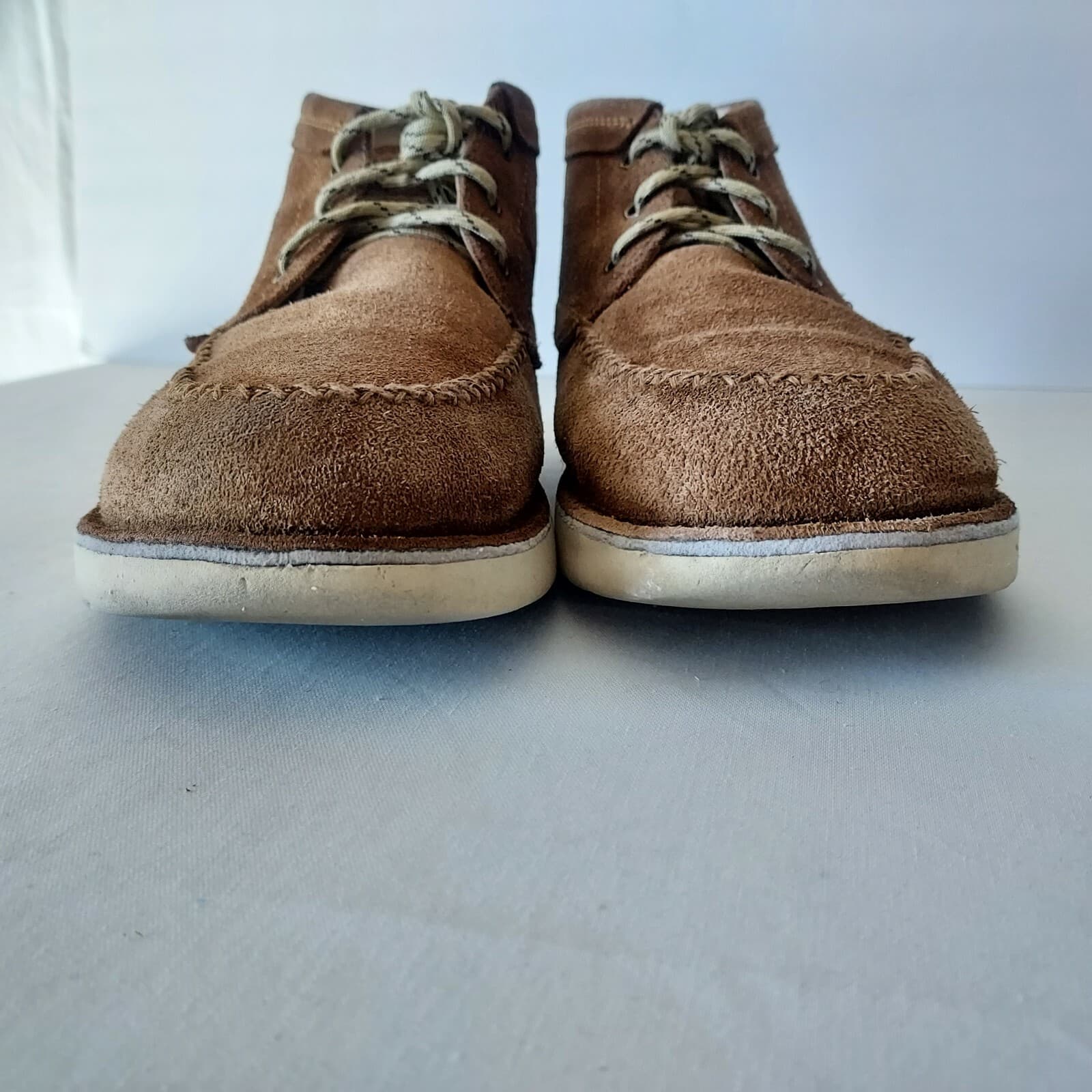 UGG Campout Suede Chukka Ankle Boots Sheepskin Lining Lace-Up Tan Men US10 - Thumbnail 7