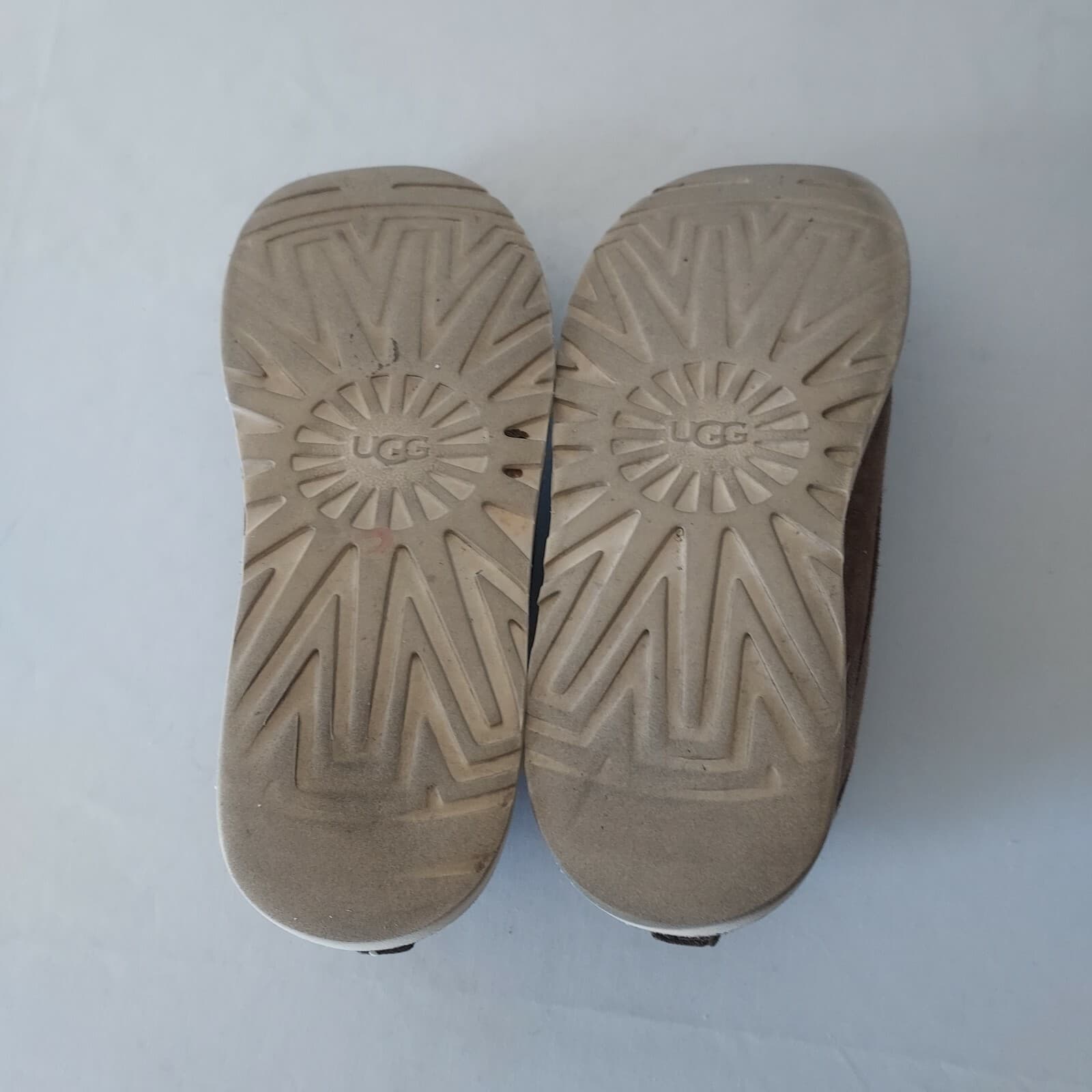 UGG Campout Suede Chukka Ankle Boots Sheepskin Lining Lace-Up Tan Men US10 - Thumbnail 9