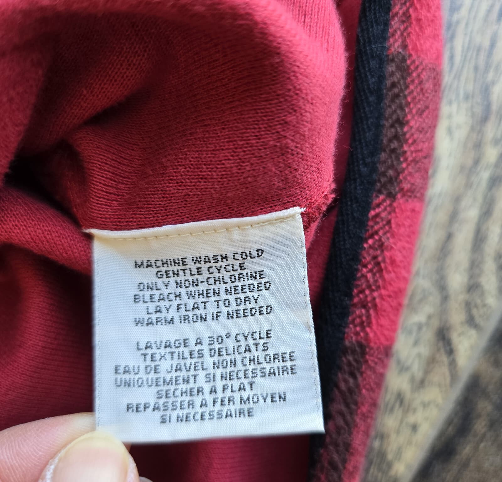 Denim & Supply Ralph Lauren Red Buffalo Plaid Jacket Terry Knit Cotton Women's S - Thumbnail 10