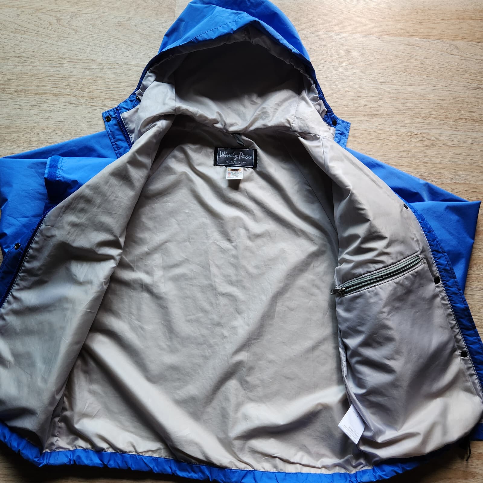 Vintage The North Face Windy Pass Goretex Windbreaker Rain Hooded Jacket Blue L - Thumbnail 12