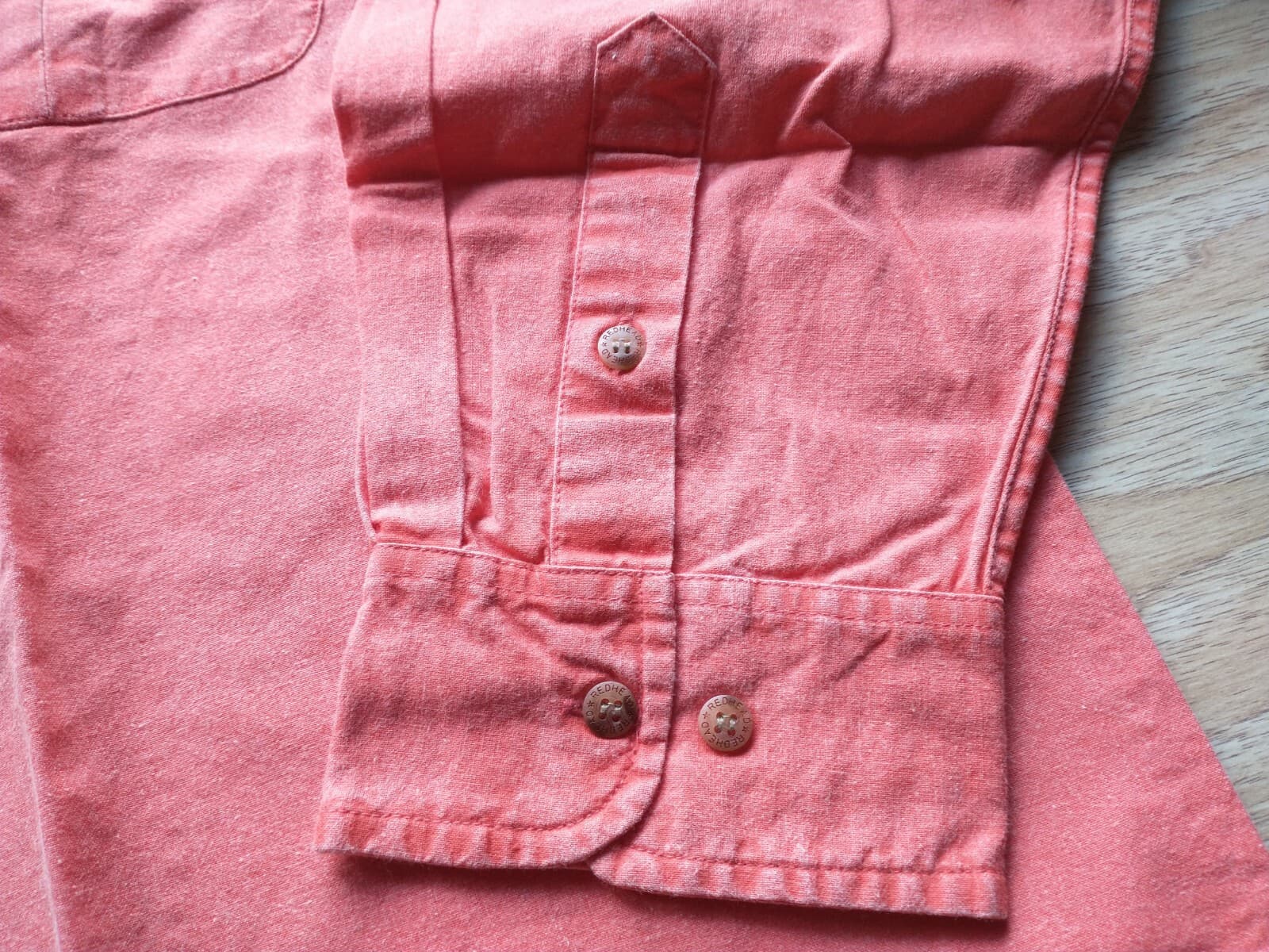 NWT RED HEAD Outdoor Castmaster 2-Shirts Long Sleeve Button Salmon Blue Men 2XLT - Thumbnail 6