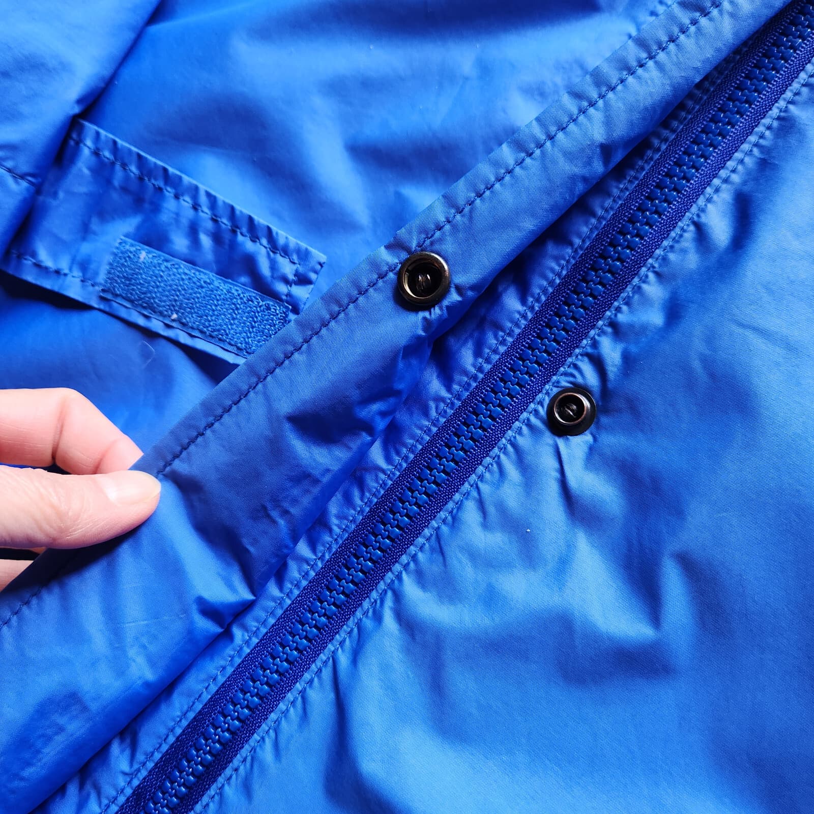Vintage The North Face Windy Pass Goretex Windbreaker Rain Hooded Jacket Blue L - Thumbnail 7