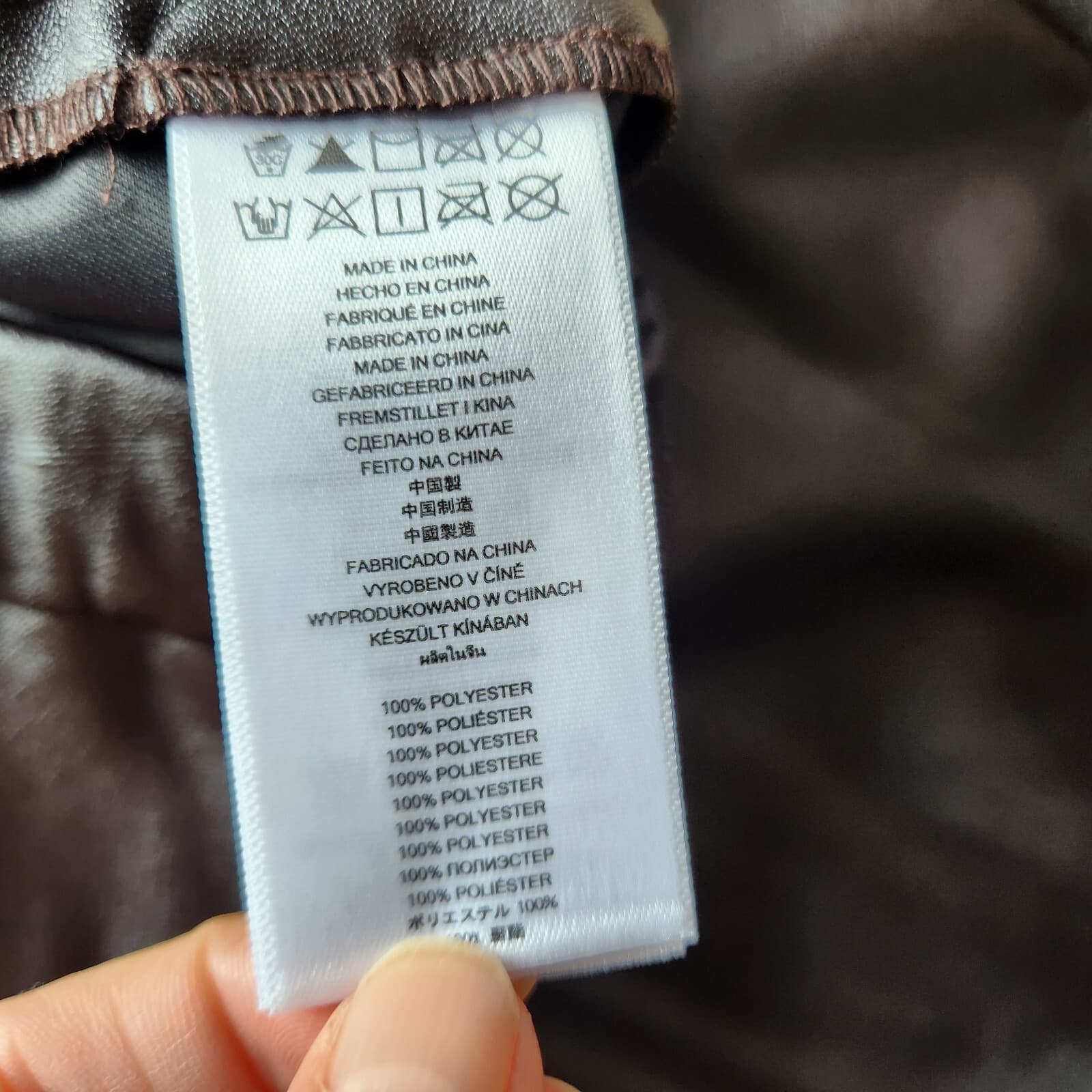 NWT Michael Kors Faux Leather Legging Pants Pull-On Chocolate Women Sz.8 $100 - Thumbnail 9