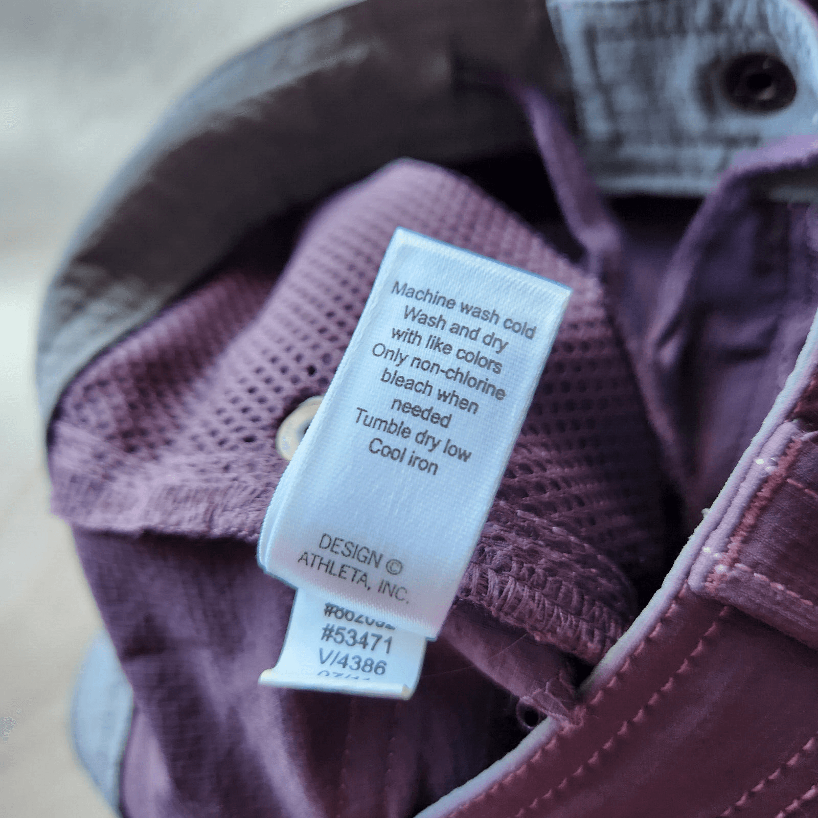 Athleta Women's 4 Hiking Track Cargo Slim Pants Ankle-Zip Stretch Eggplant - Thumbnail 8