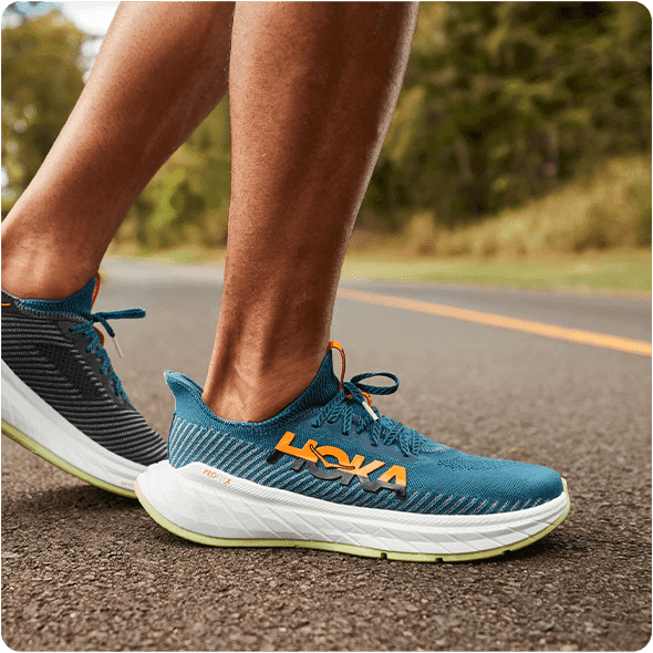 Hoka One One Carbon X 3 Men’s Running Shoes Comfort Lace-Up Blue Black US 10D - Thumbnail 14